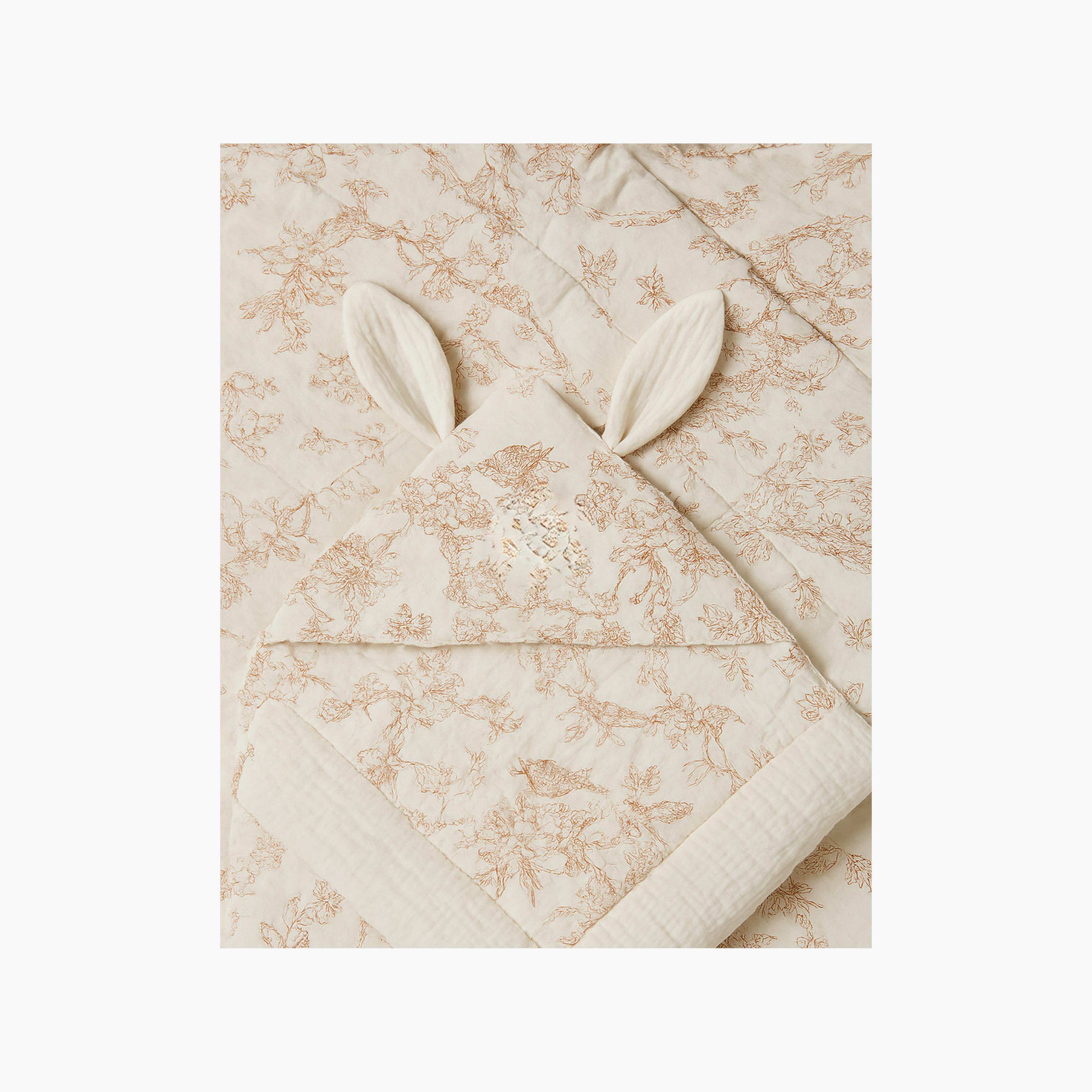 Kinder Valley 100% Organic Cotton Hooded Muslin Blanket - Abstract Print-baby-nursery-blanketsandswaddles-swaddlesandsleepingbags-image-3
