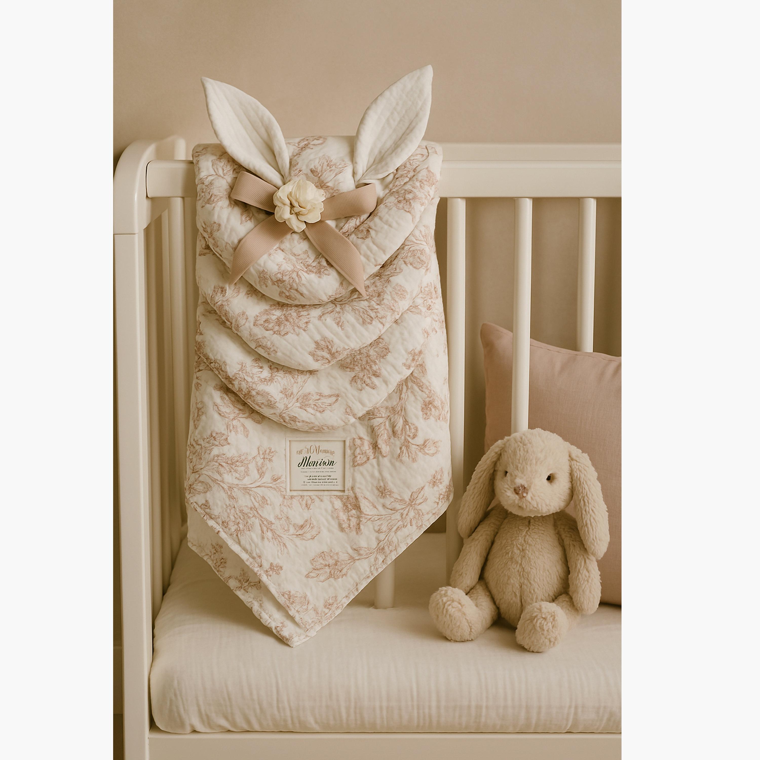 Kinder Valley 100% Organic Cotton Hooded Muslin Blanket - Abstract Print-baby-nursery-blanketsandswaddles-swaddlesandsleepingbags-image-4