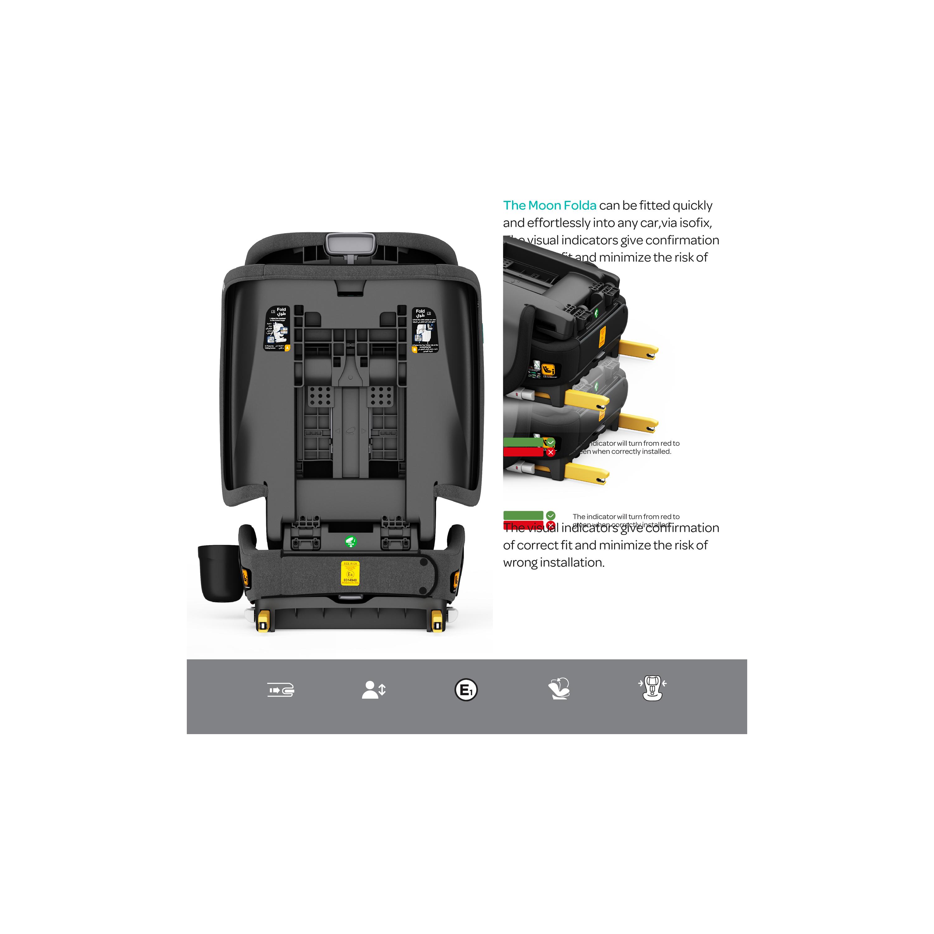 Moon Folda Go i-Size Foldable Car Seat with ISOFIXLocking Arms-baby-gear-carseats-image-8