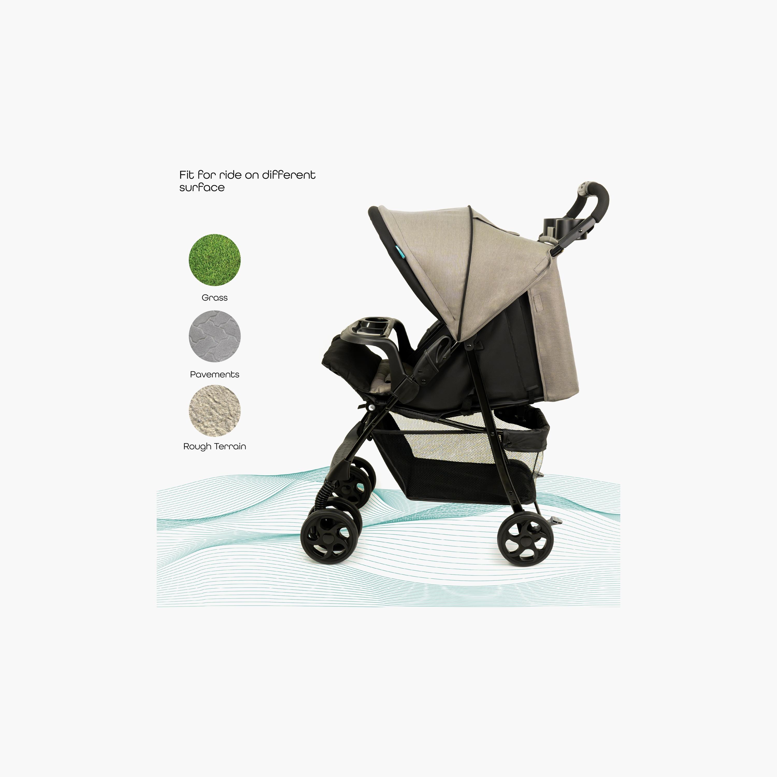 Moon Metro Urban Stroller with Sun Canopy and 5-Point Safety Harness-baby-gear-strollersandprams-strollers-image-6