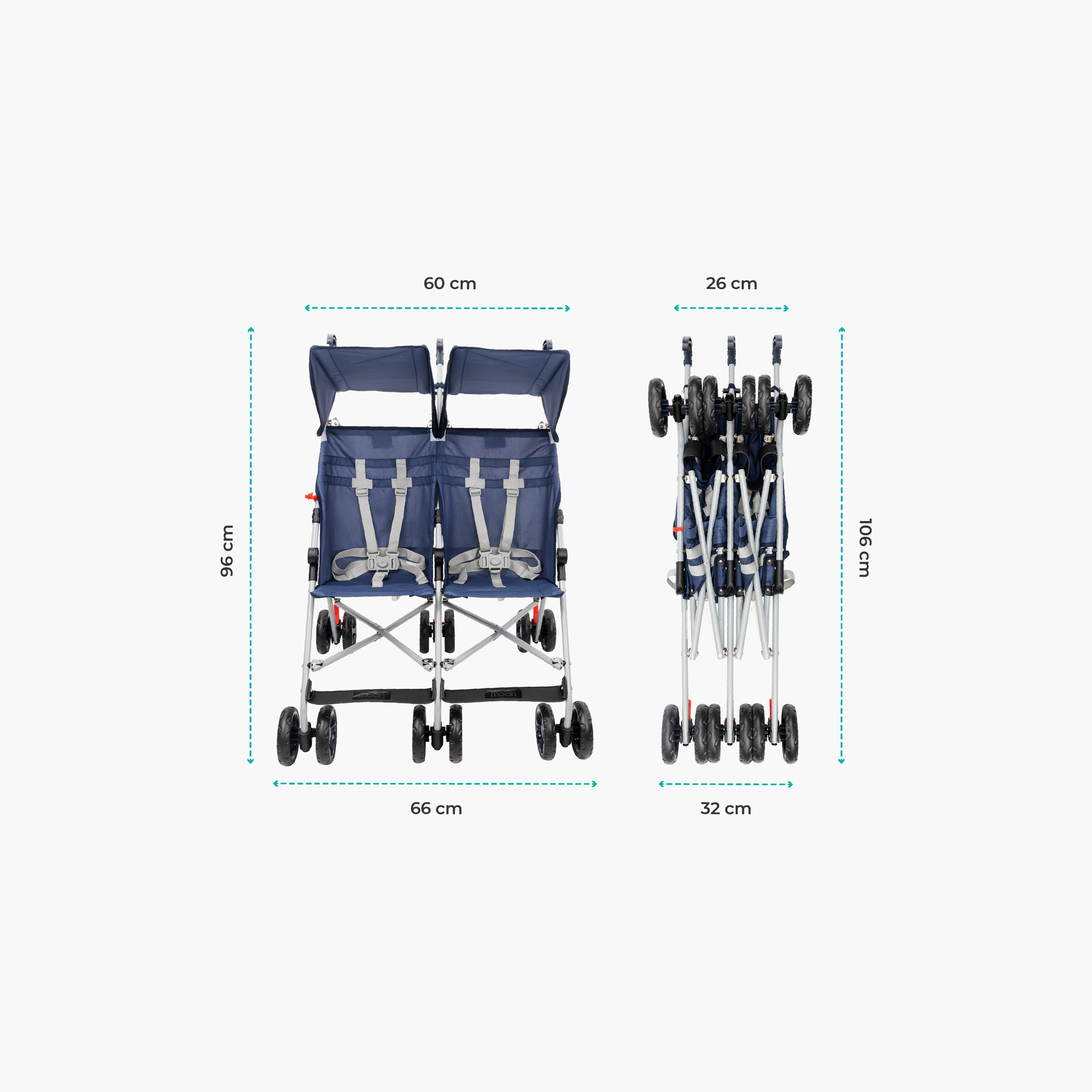 Moon Jet Plus Twin Lightweight Travel Strollers - 6 Months+-baby-gear-strollersandprams-strollers-image-6