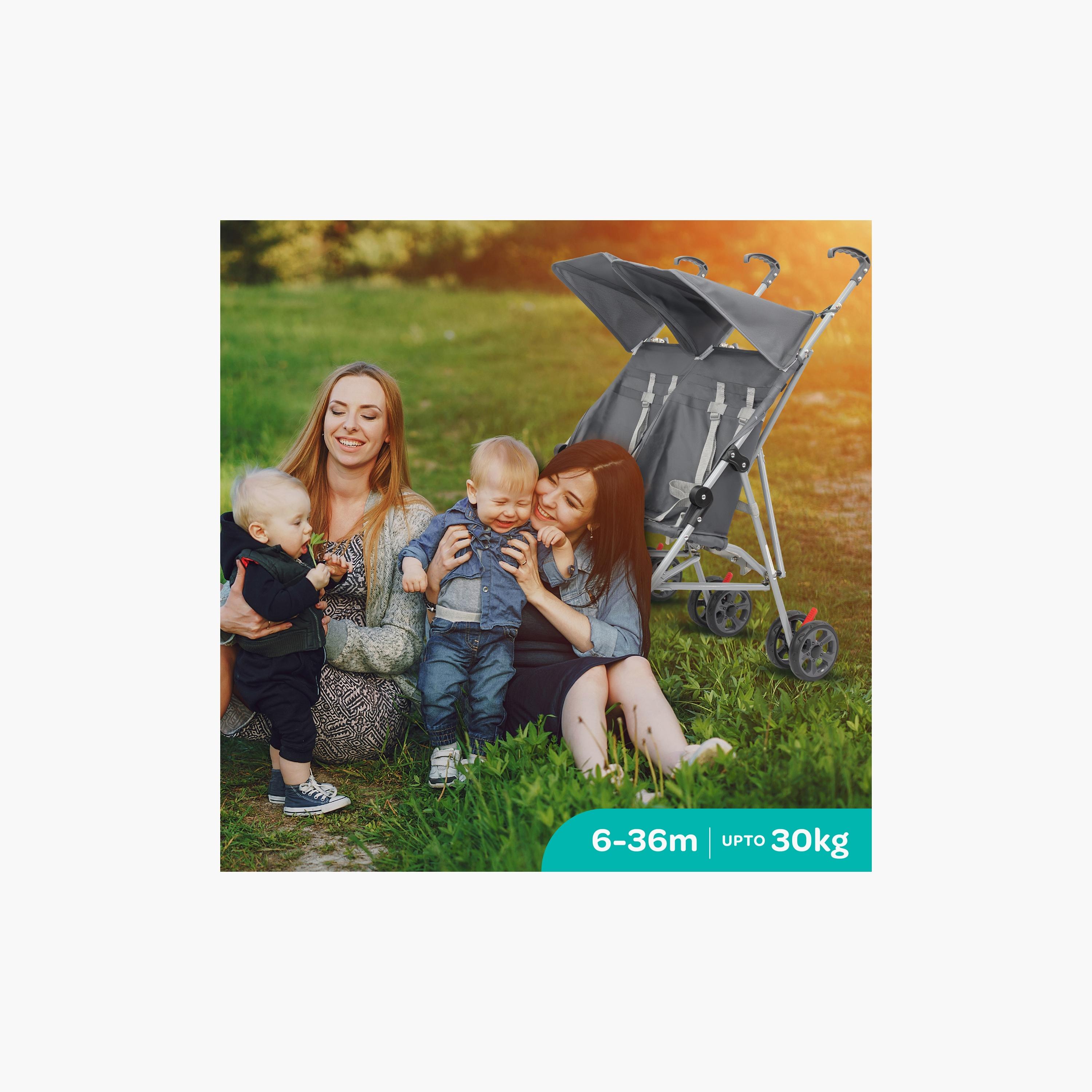 Moon Jet Plus Twin Lightweight Travel Strollers - 6 Months+-baby-gear-strollersandprams-strollers-image-2