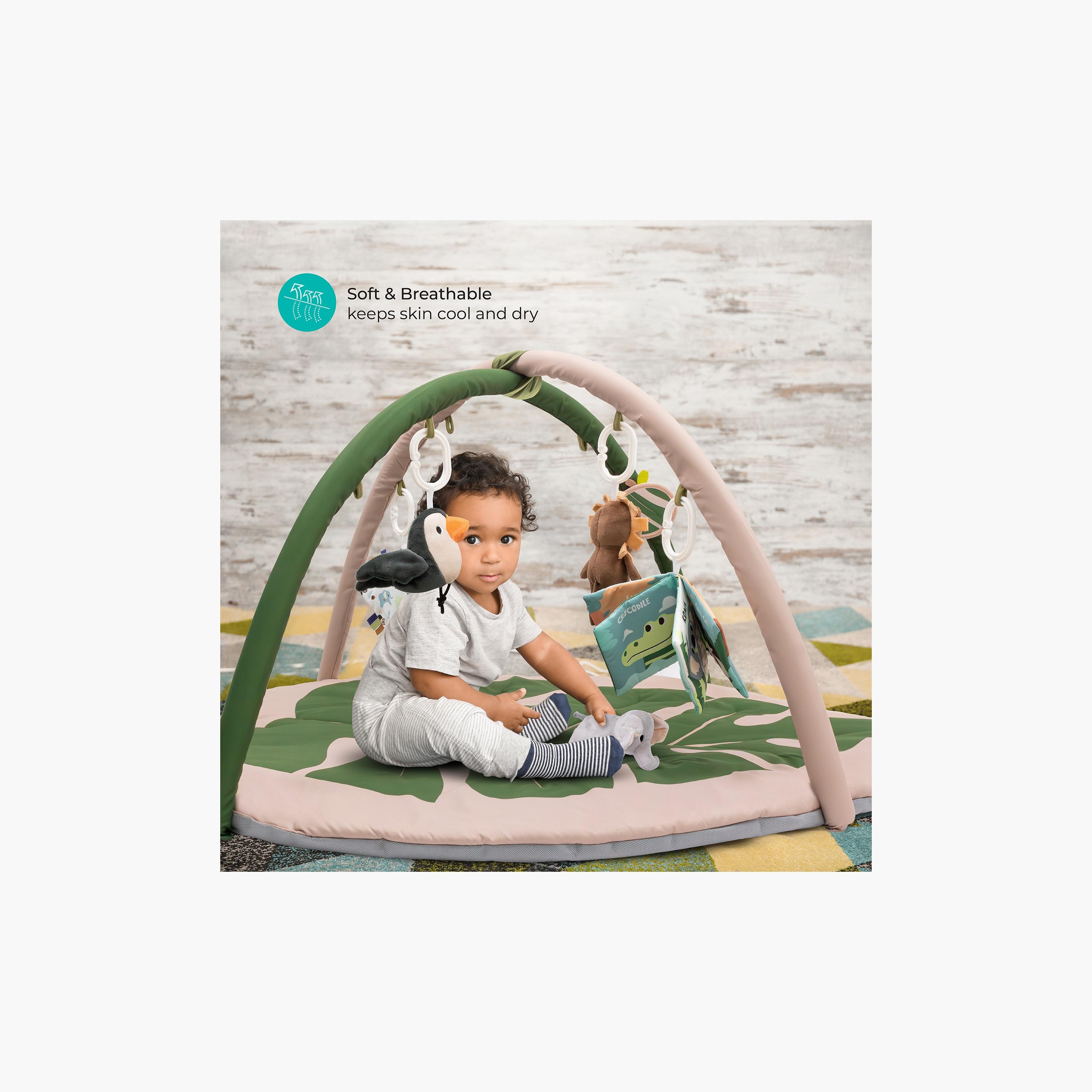 Moon Play Mat with 7 Detachable Toys - Forest Theme - Beige-baby-infantactivity-playpensandplaymats-image-3