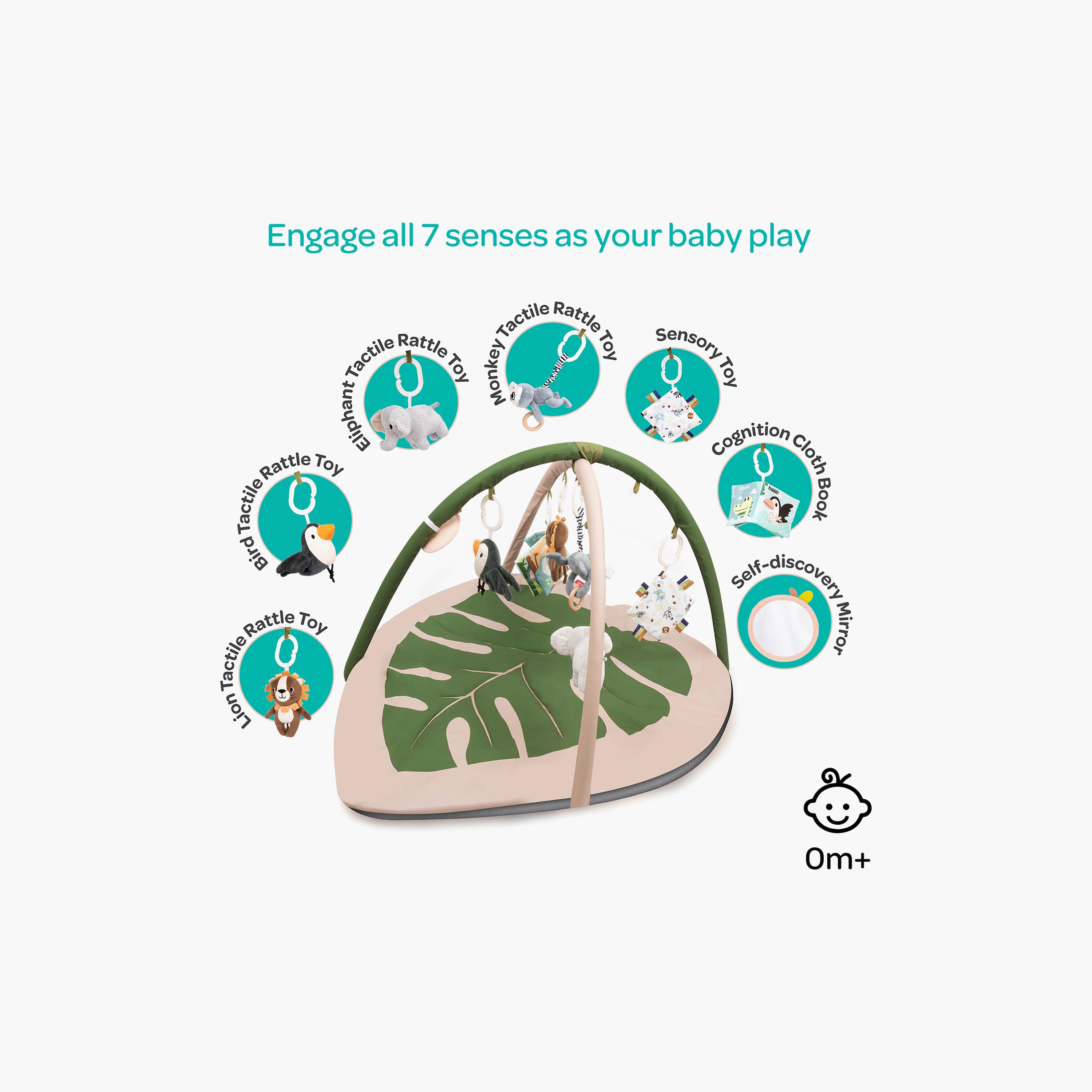 Moon Play Mat with 7 Detachable Toys - Forest Theme - Beige-baby-infantactivity-playpensandplaymats-image-4