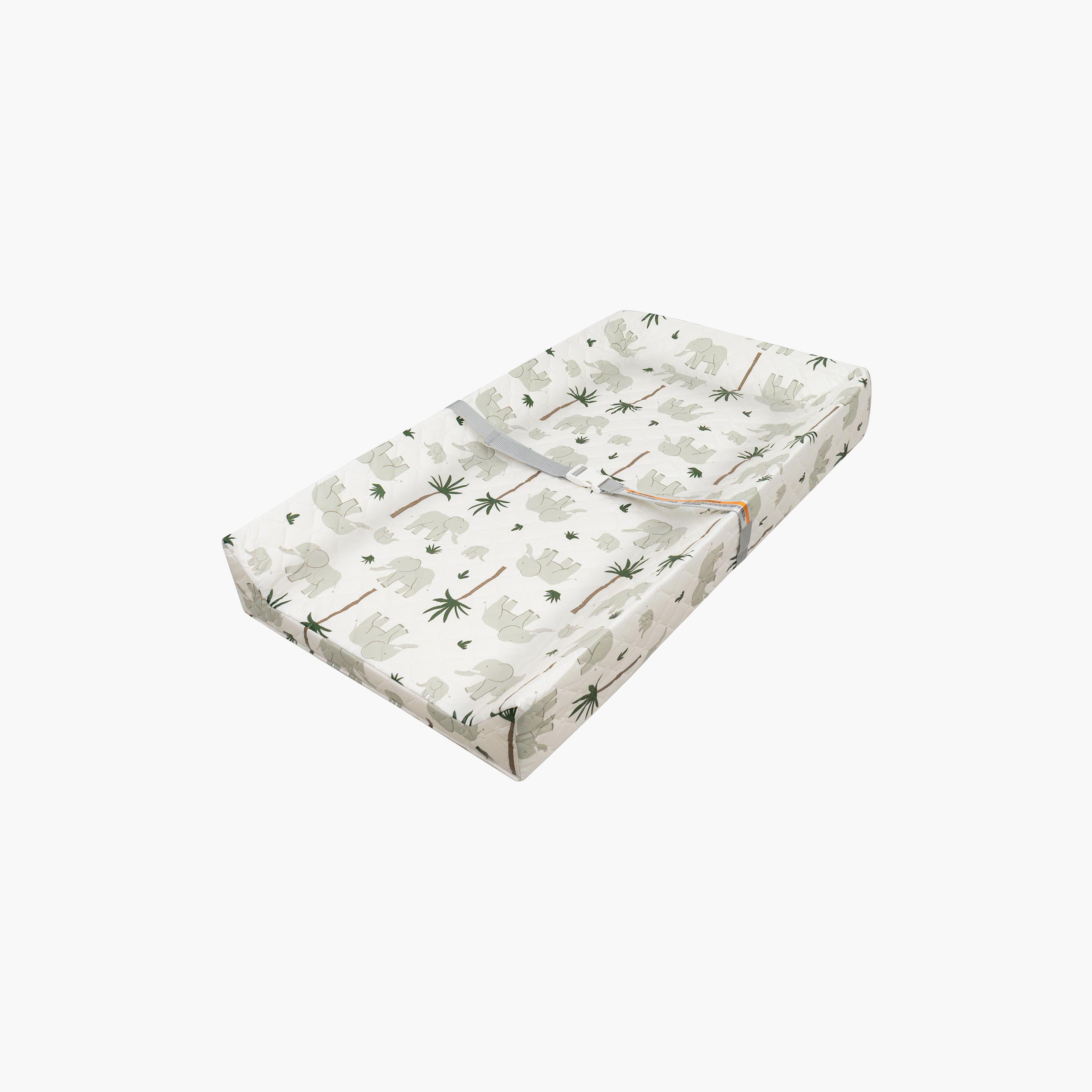Moon Waterproof Contour Diaper Changing Mat Pad - 80 x 40 cm - Tropical Print-baby-diapering-changingmats-image-1