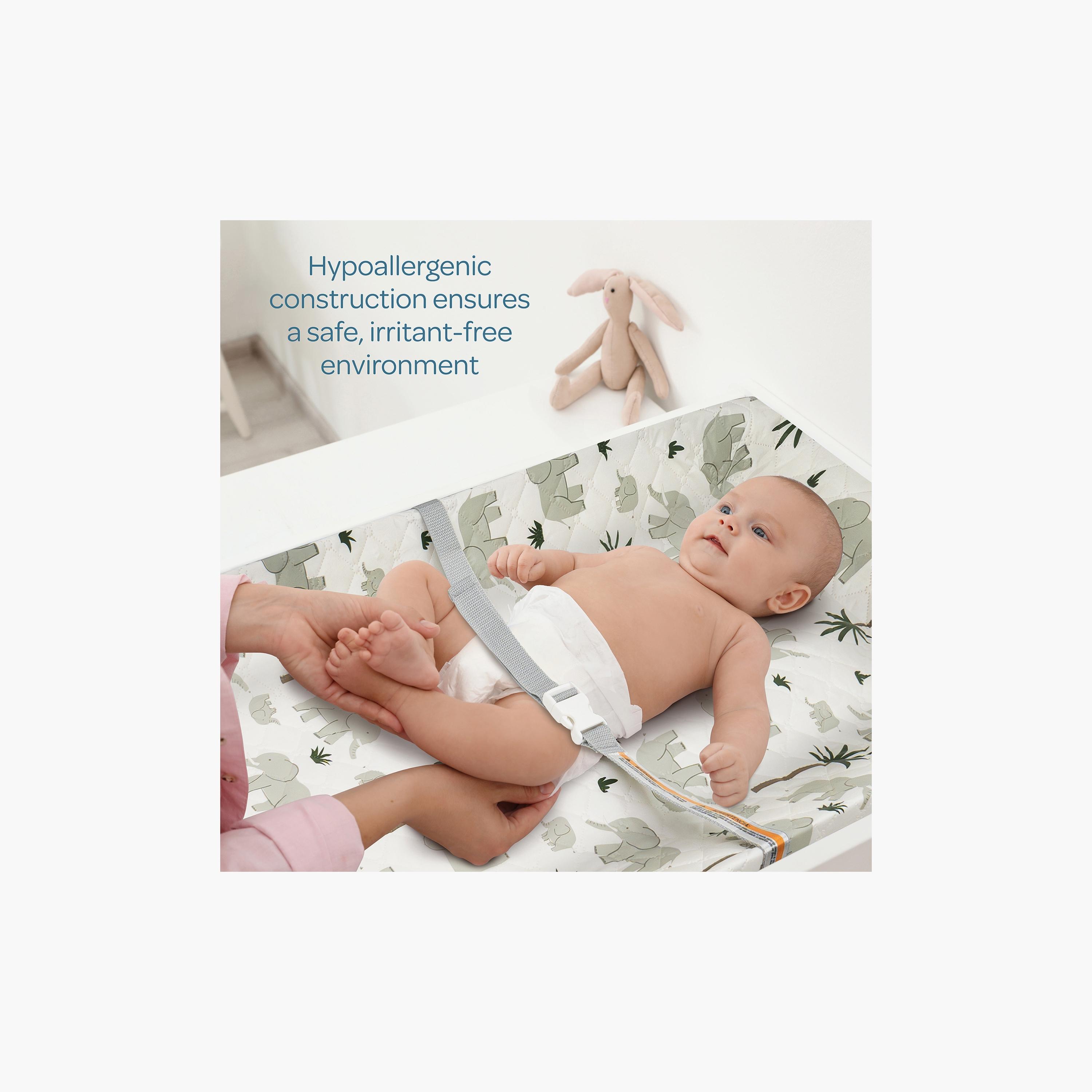 Moon Waterproof Contour Diaper Changing Mat Pad - 80 x 40 cm - Tropical Print-baby-diapering-changingmats-image-5