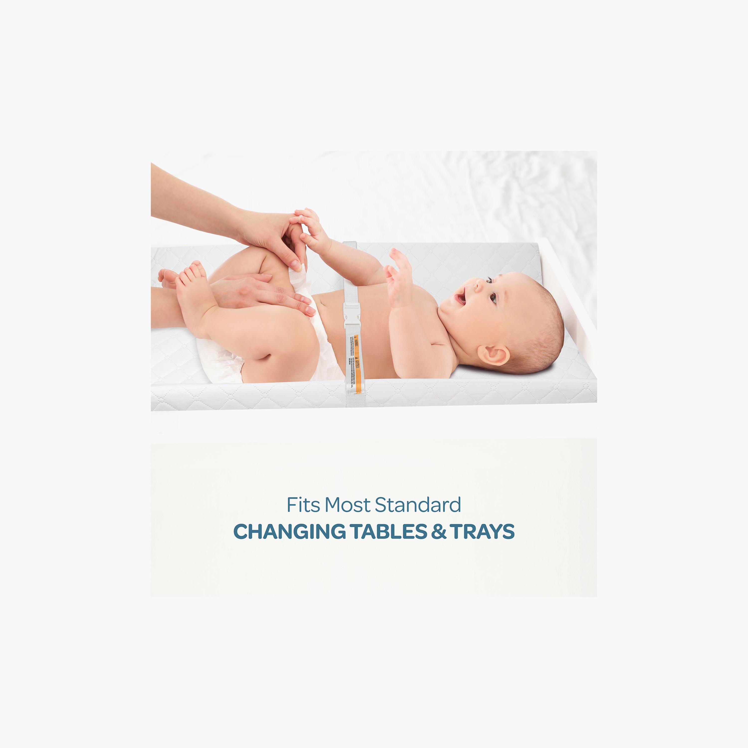 Moon Waterproof Contour Diaper Changing Mat Pad - 80 x 40 cm - White-baby-diapering-changingmats-image-5