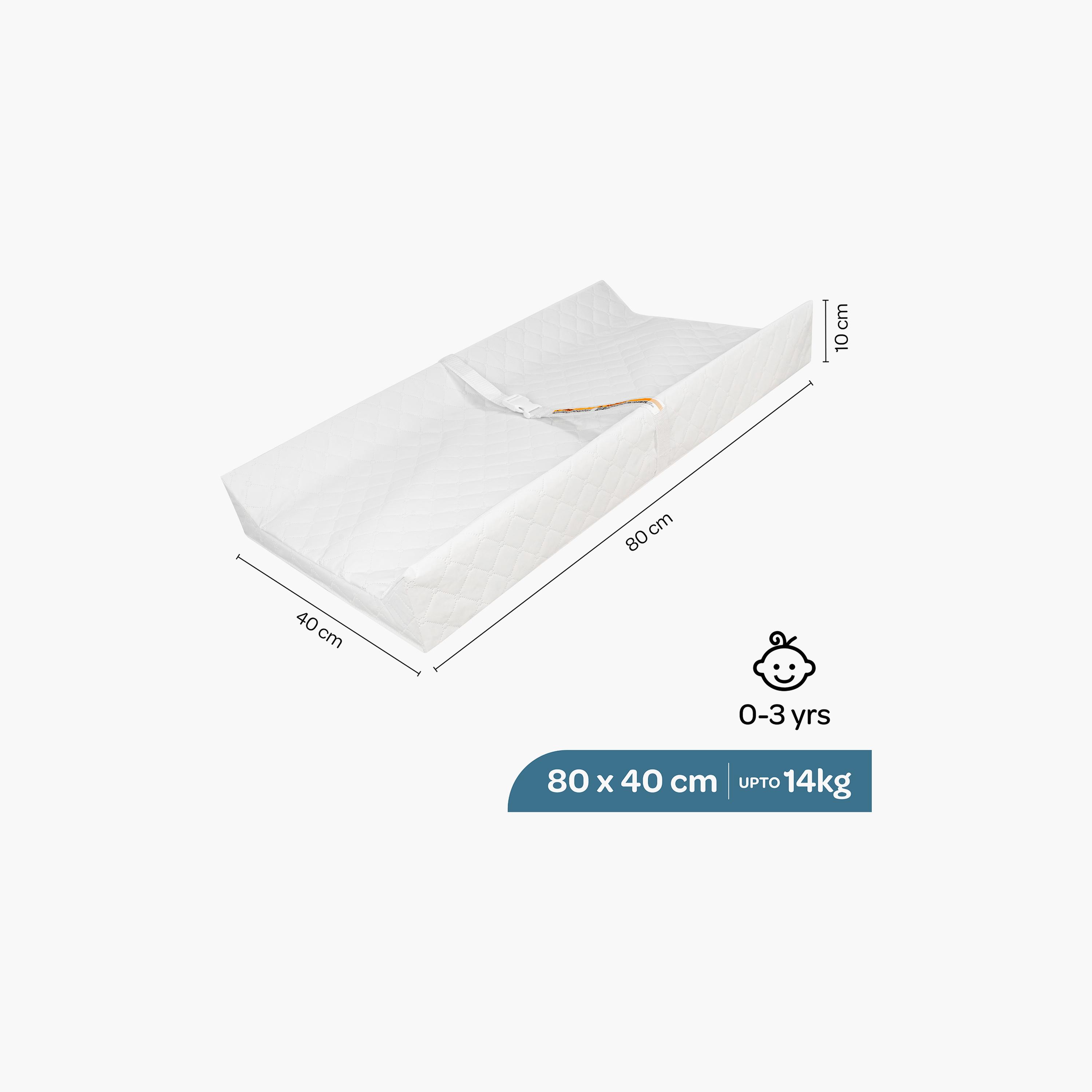 Moon Waterproof Contour Diaper Changing Mat Pad - 80 x 40 cm - White-baby-diapering-changingmats-image-6