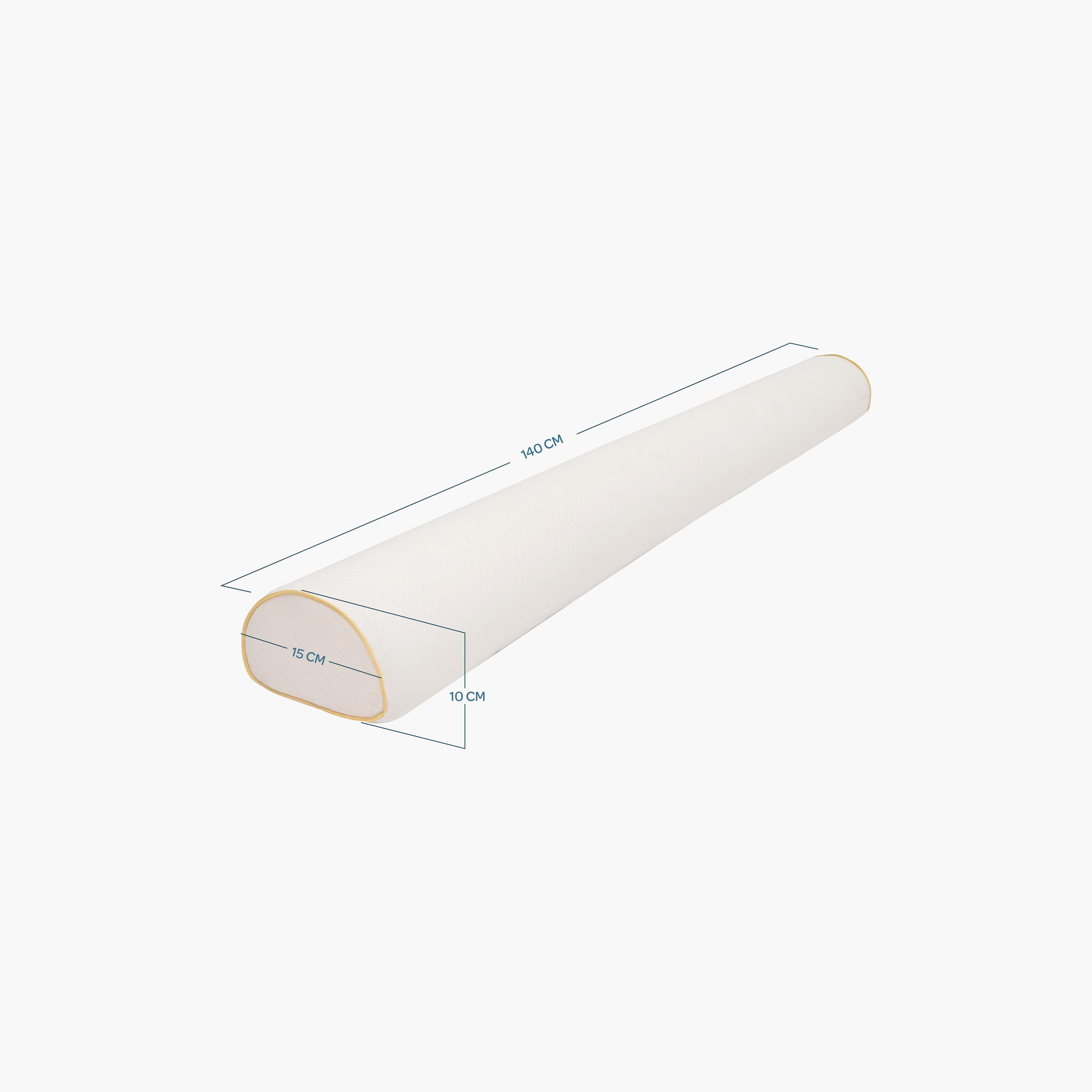 Moon Organic Toddler Half Moon Bed Bumper - White-baby-nursery-mattresses-image-2