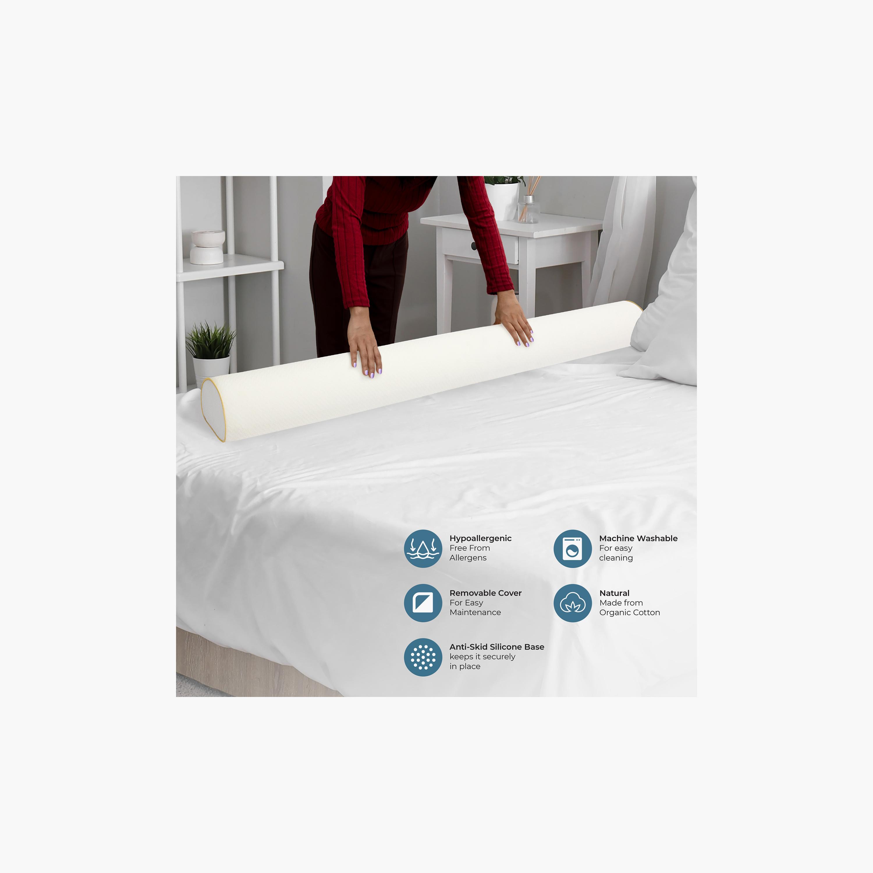 Moon Organic Toddler Half Moon Bed Bumper - White-baby-nursery-mattresses-image-8