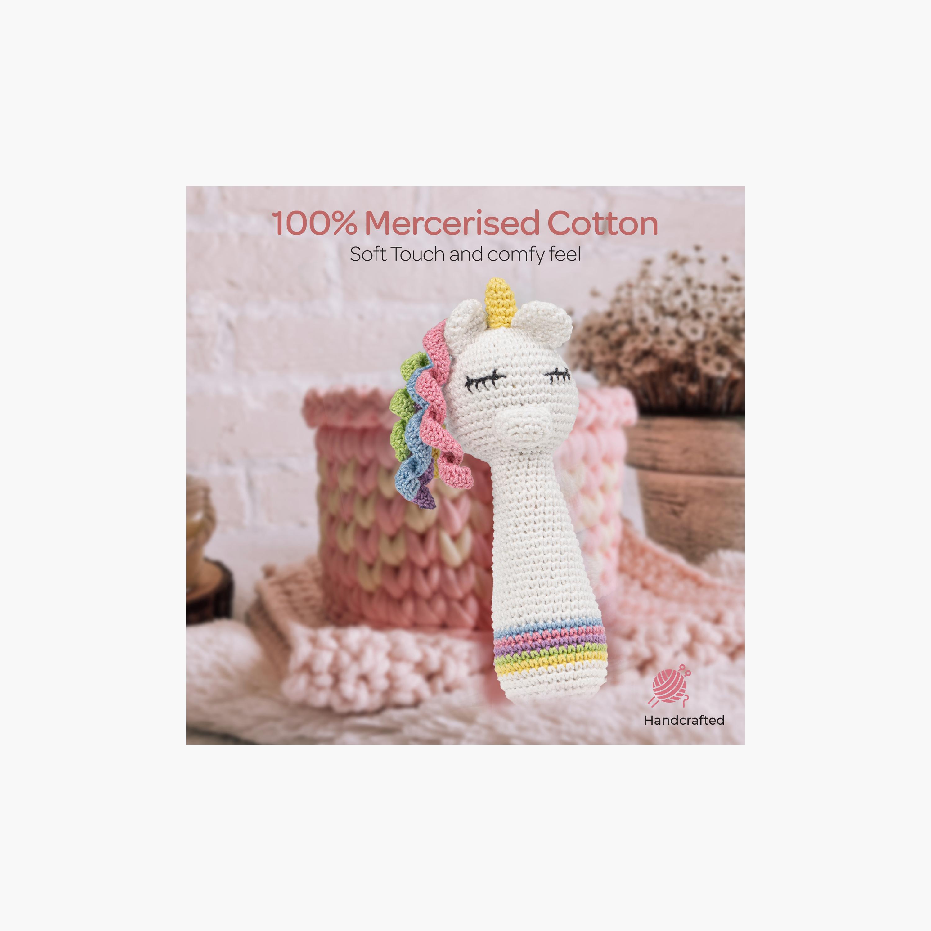 خشخيشة يدوية الصنع بحلقة كروشيه محبوكة من مون - 0 أشهر+ - مهر-toys-babyandtoddlertoys-rattlesandteethers-image-5