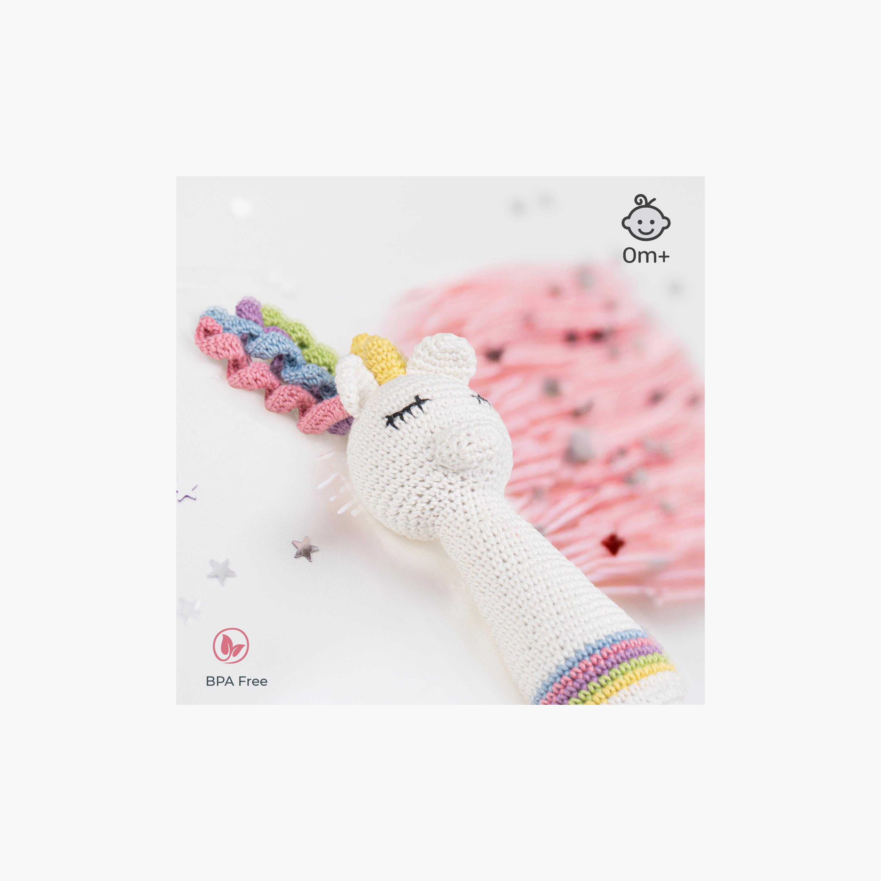 خشخيشة يدوية الصنع بحلقة كروشيه محبوكة من مون - 0 أشهر+ - مهر-toys-babyandtoddlertoys-rattlesandteethers-image-4