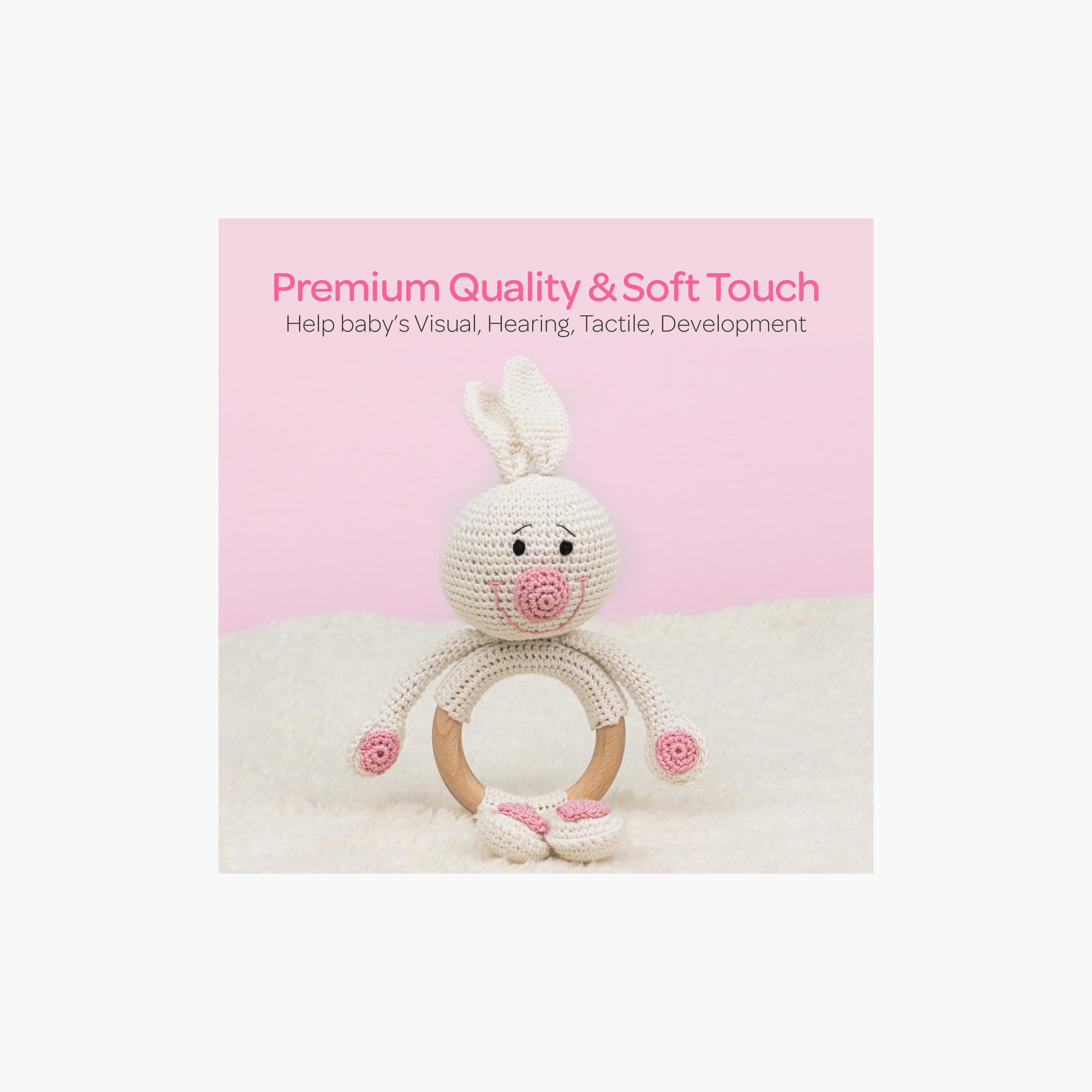 Moon Handcrafted Crochet Toy with Cuddle Ring - 0 Months+ - Bunny-toys-babyandtoddlertoys-rattlesandteethers-image-2
