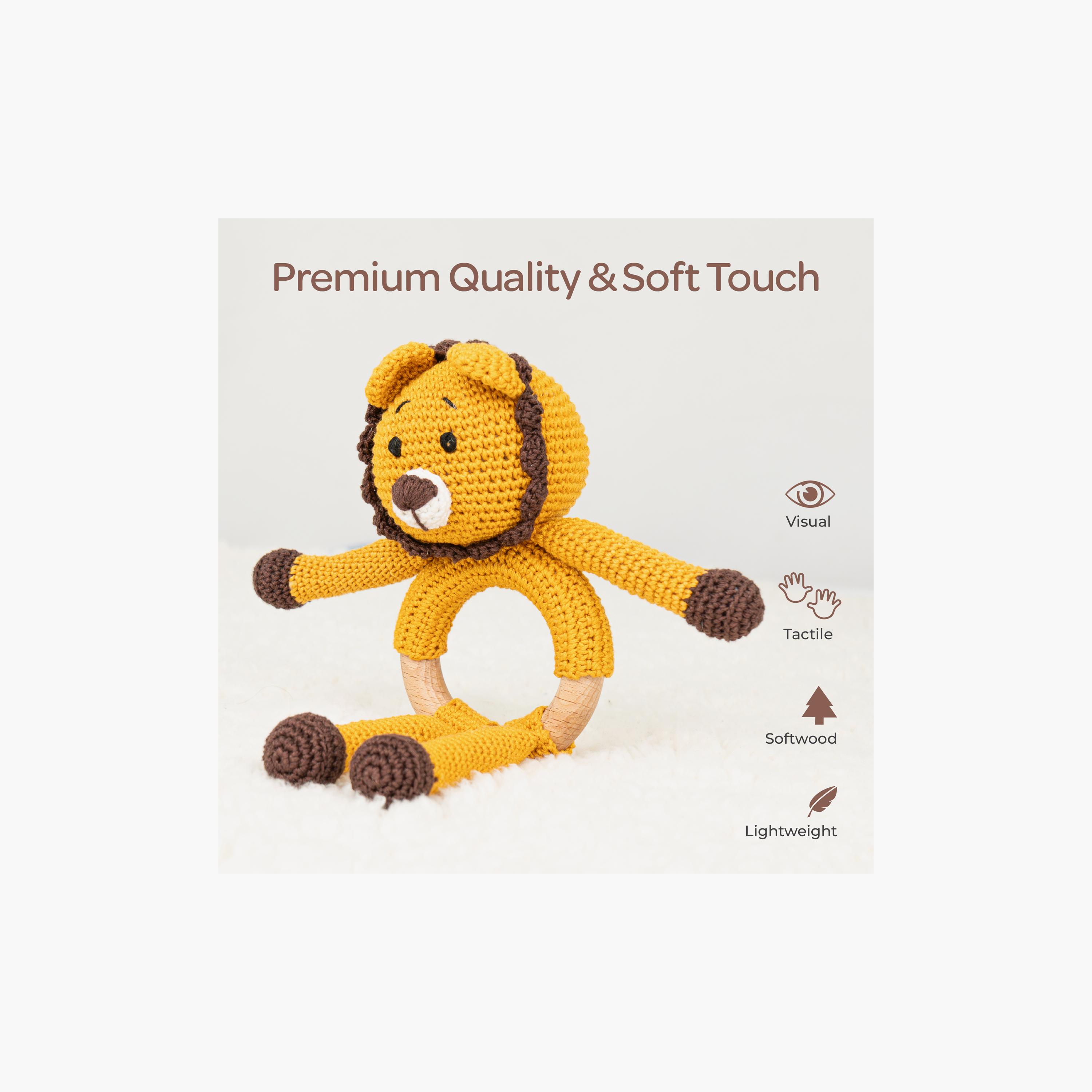 Moon Handcrafted Crochet Toy with Cuddle Ring - 0 Months+ - Tiger-toys-babyandtoddlertoys-rattlesandteethers-image-2