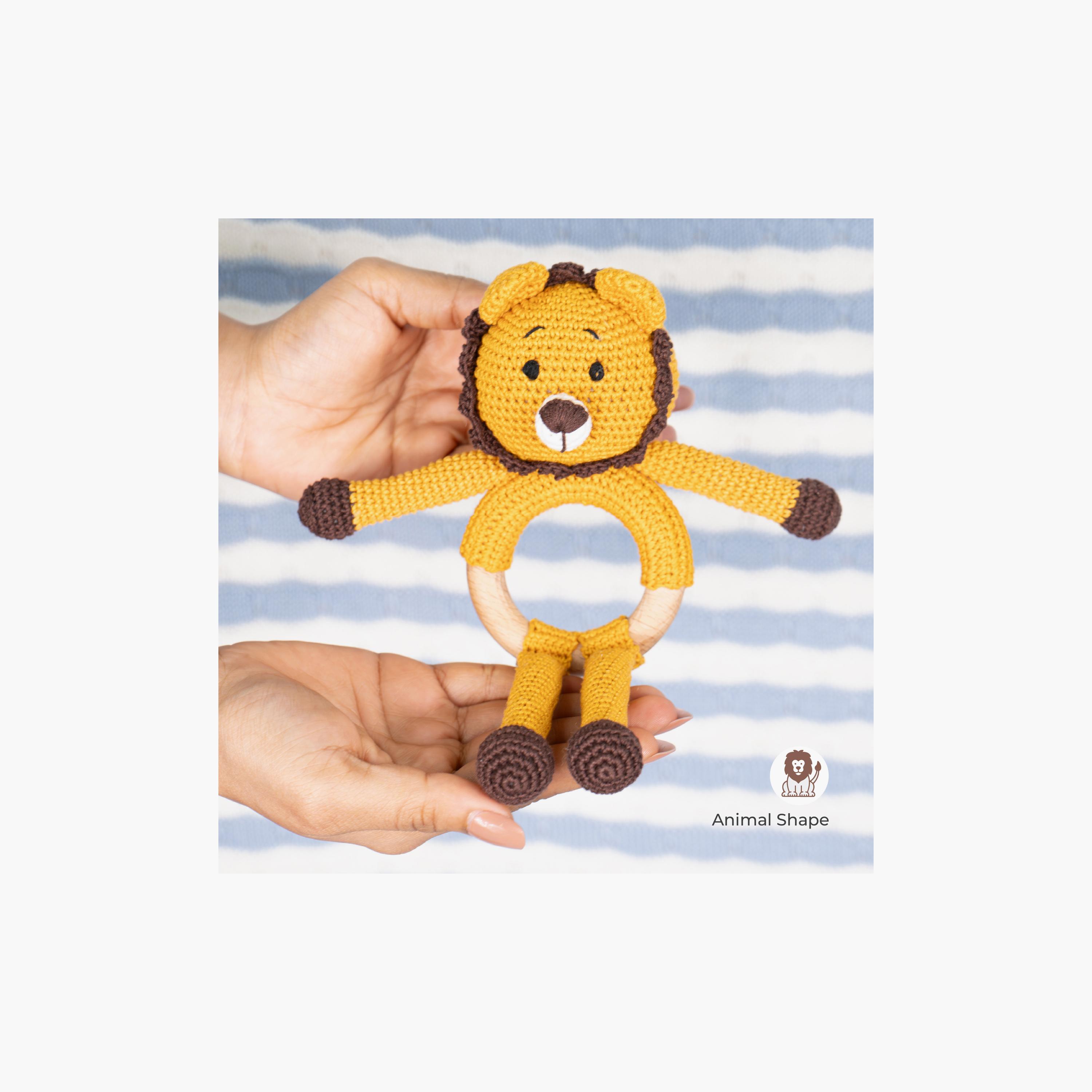 Moon Handcrafted Crochet Toy with Cuddle Ring - 0 Months+ - Tiger-toys-babyandtoddlertoys-rattlesandteethers-image-5