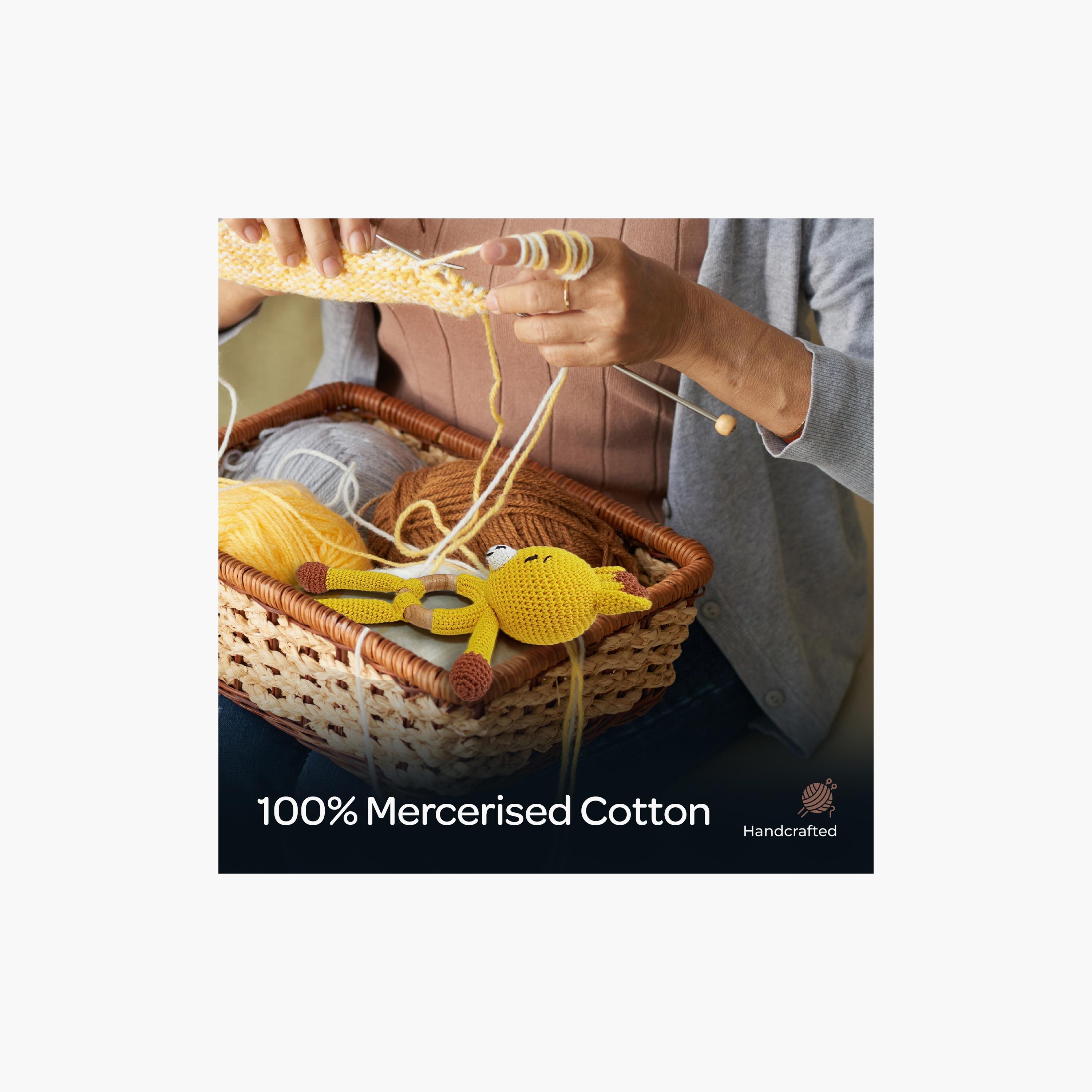 لعبة كروشيه يدوية الصنع مع حلقة للعناق من مون - 0 أشهر+ - زرافة-toys-babyandtoddlertoys-rattlesandteethers-image-4