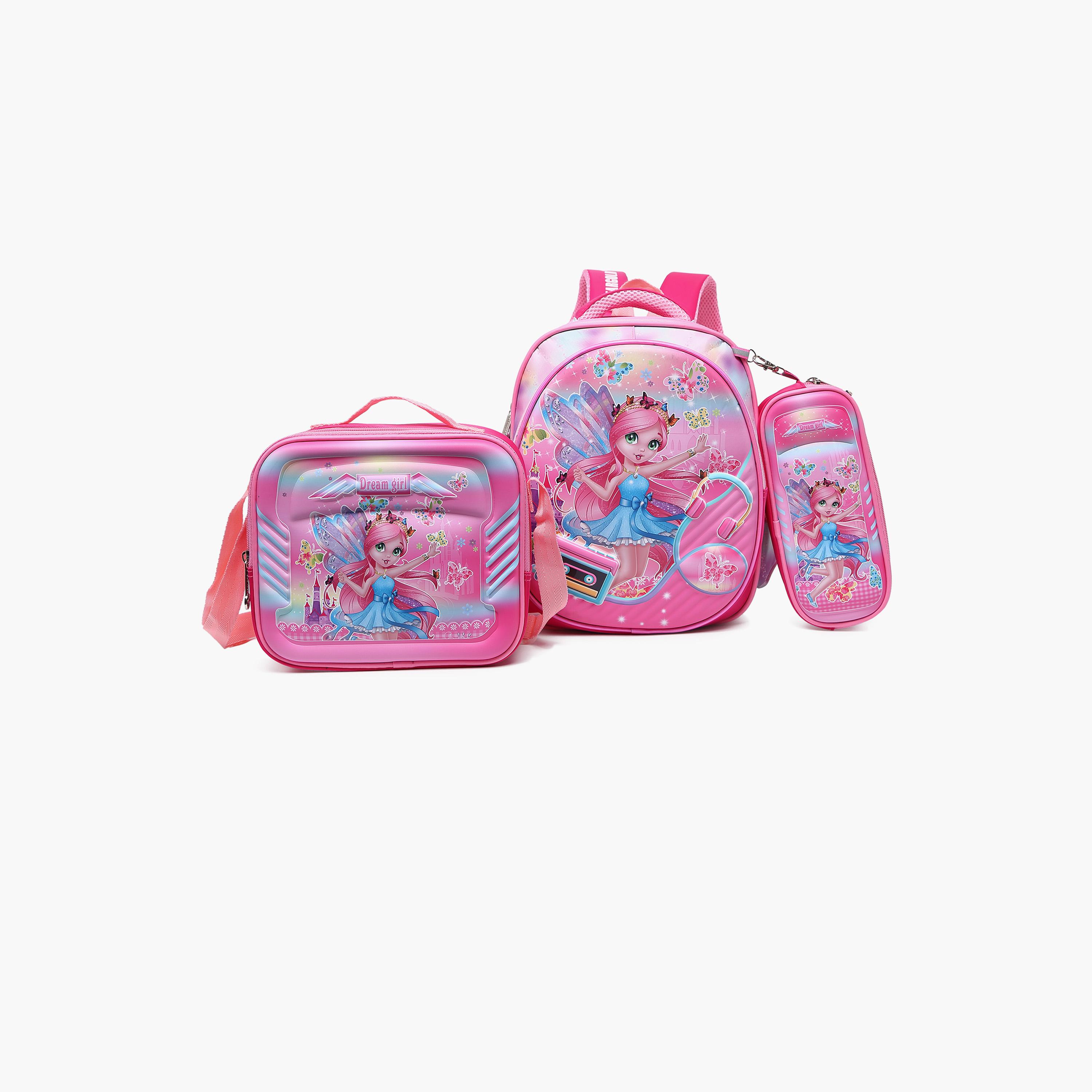 ستار جولد- طقم شنطة الظهر بوليستر 12 إنش حزام قابل للتعديل-school-bagsandbackpacks-sets-image-1