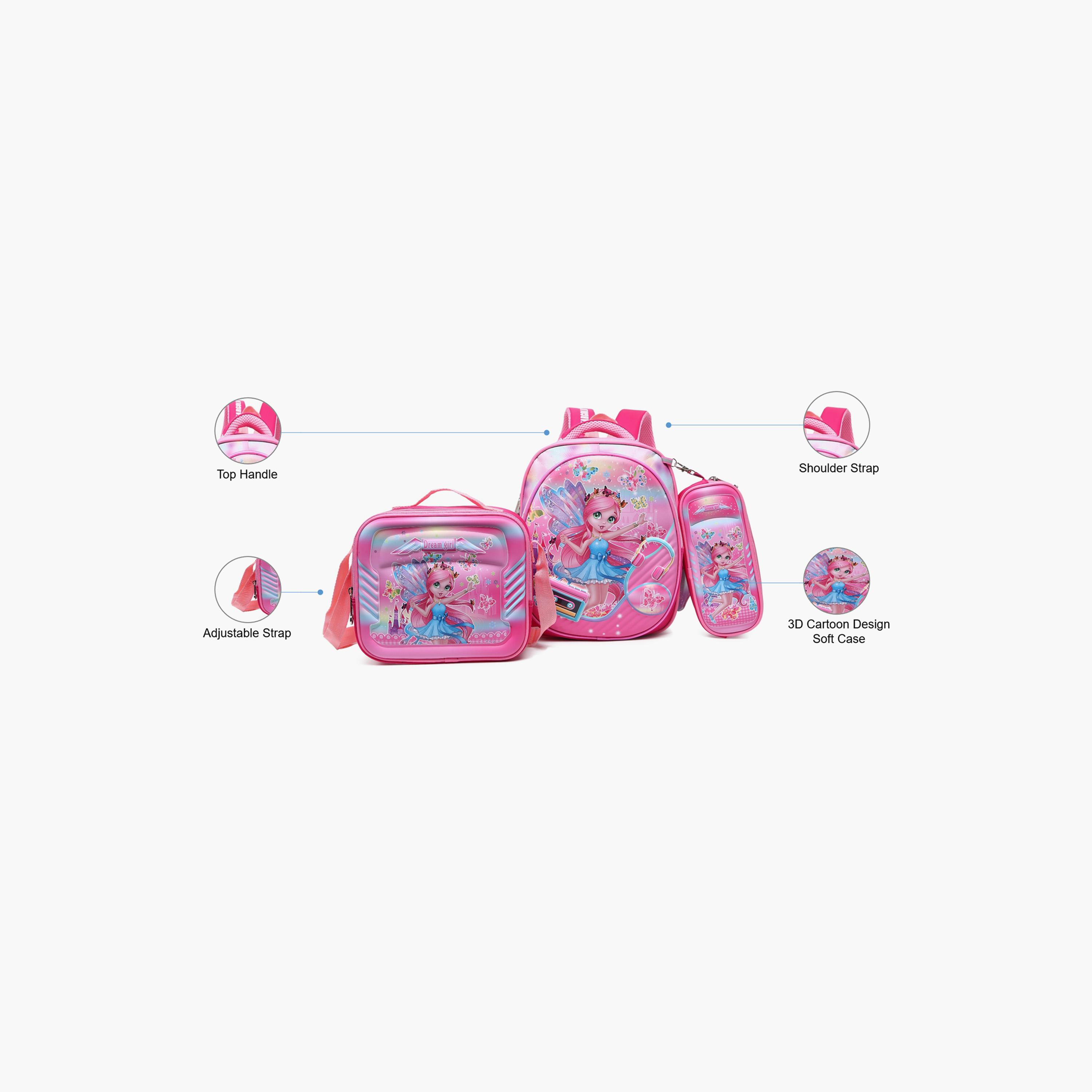 ستار جولد- طقم شنطة الظهر بوليستر 12 إنش حزام قابل للتعديل-school-bagsandbackpacks-sets-image-2
