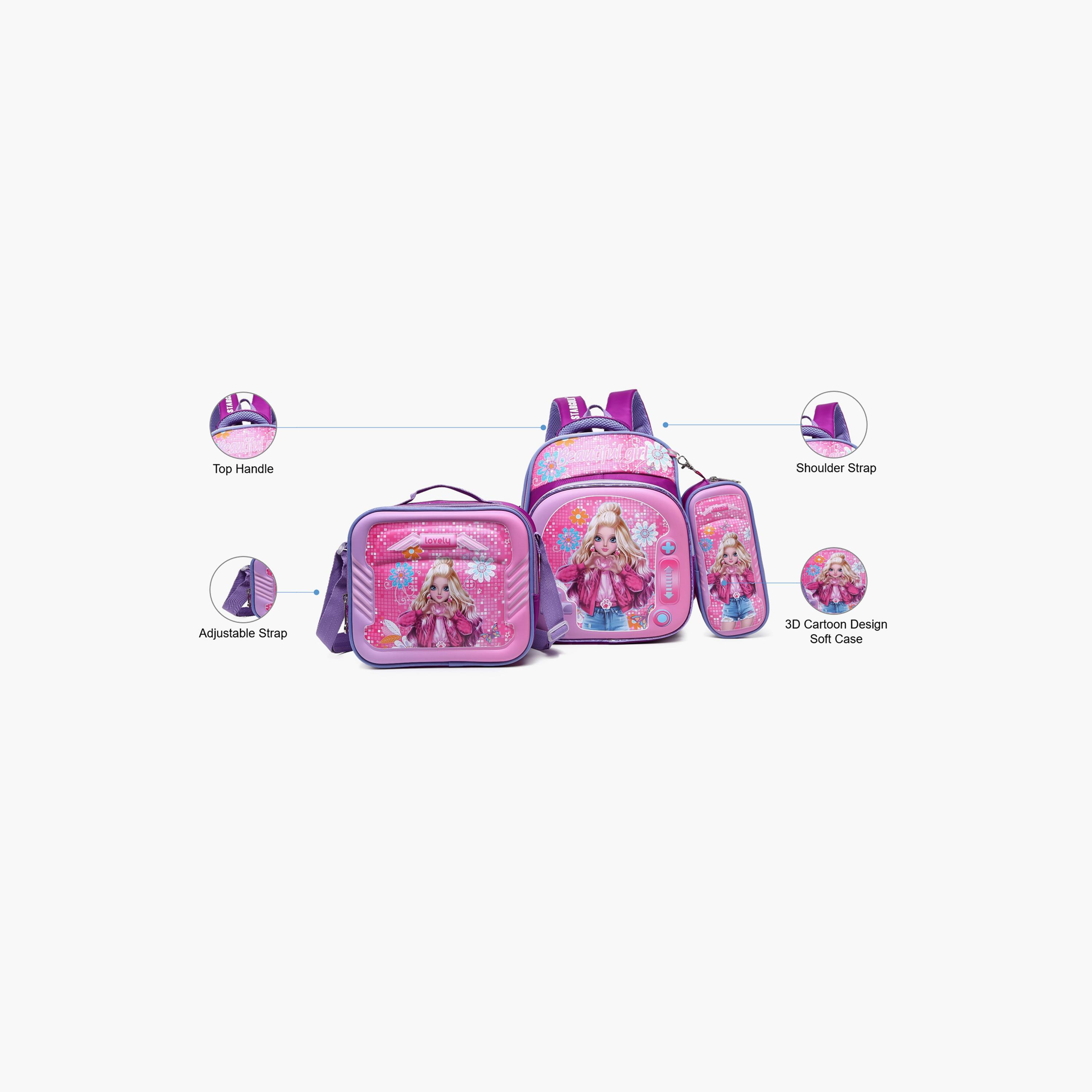 Stargold 12 Inches Backpack Sets, Polyester, Adjustable Strap-school-bagsandbackpacks-sets-image-2