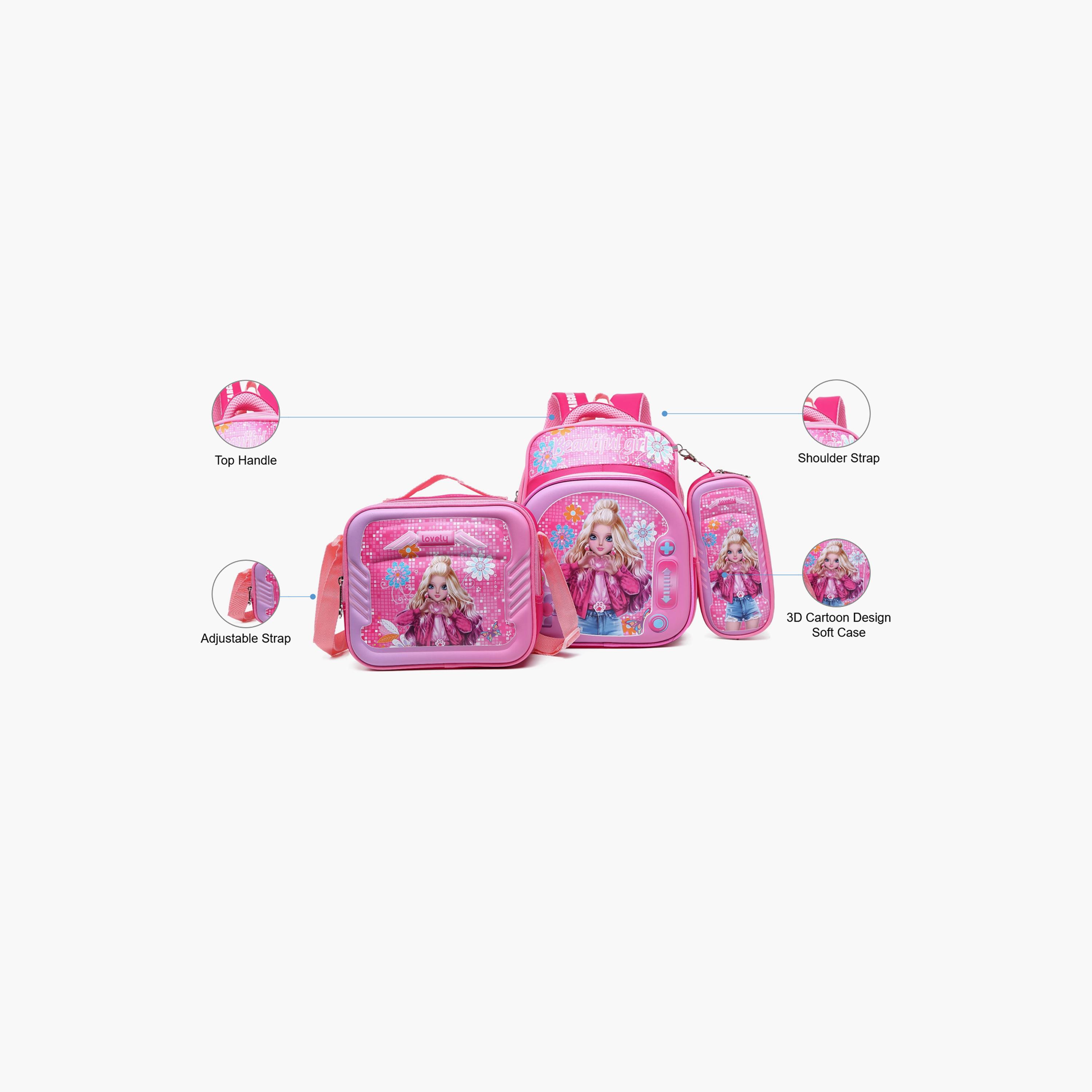 Stargold 12 Inches Backpack Sets, Polyester, Adjustable Strap-school-bagsandbackpacks-sets-image-2