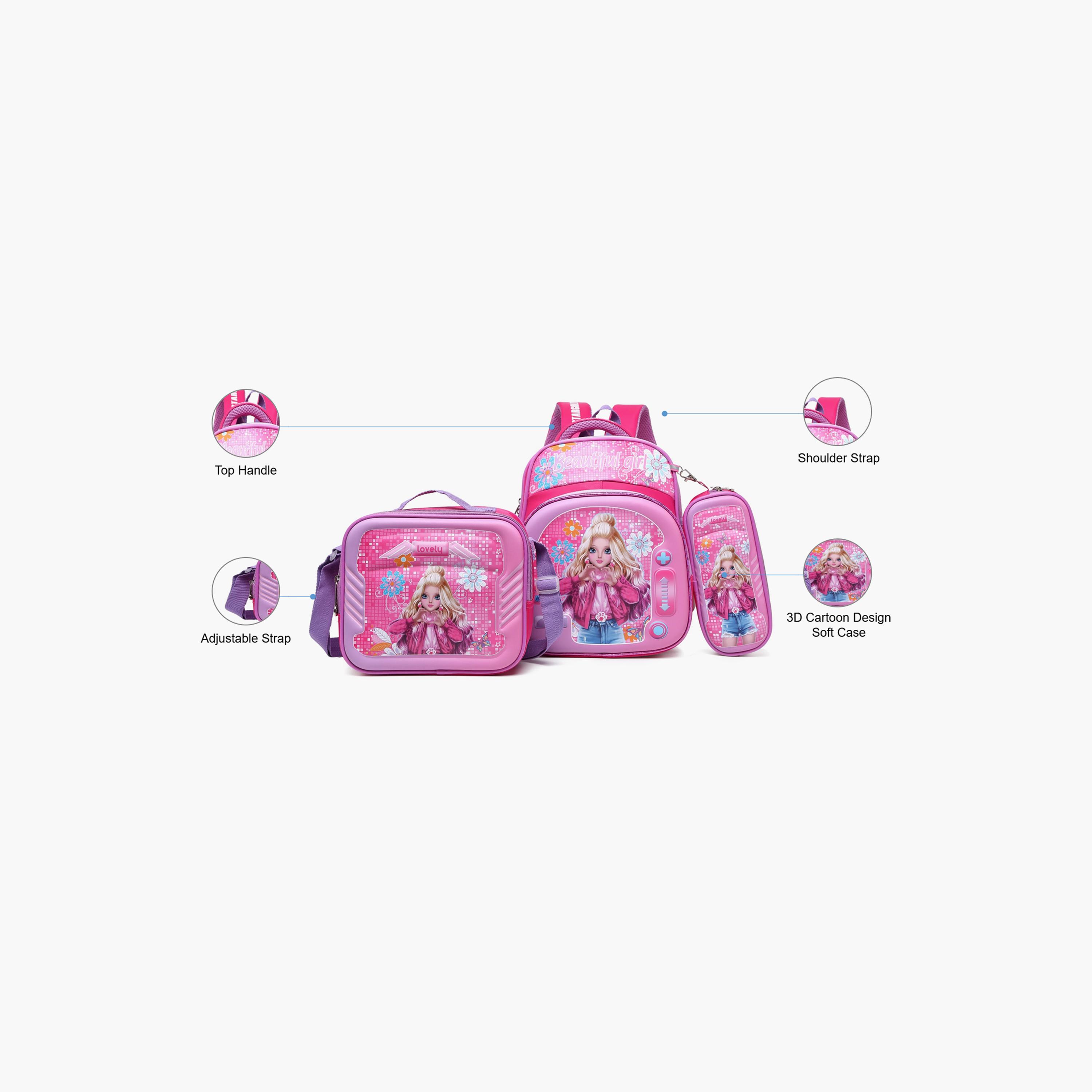 Stargold 12 Inches Backpack Sets, Polyester, Adjustable Strap-school-bagsandbackpacks-sets-image-2