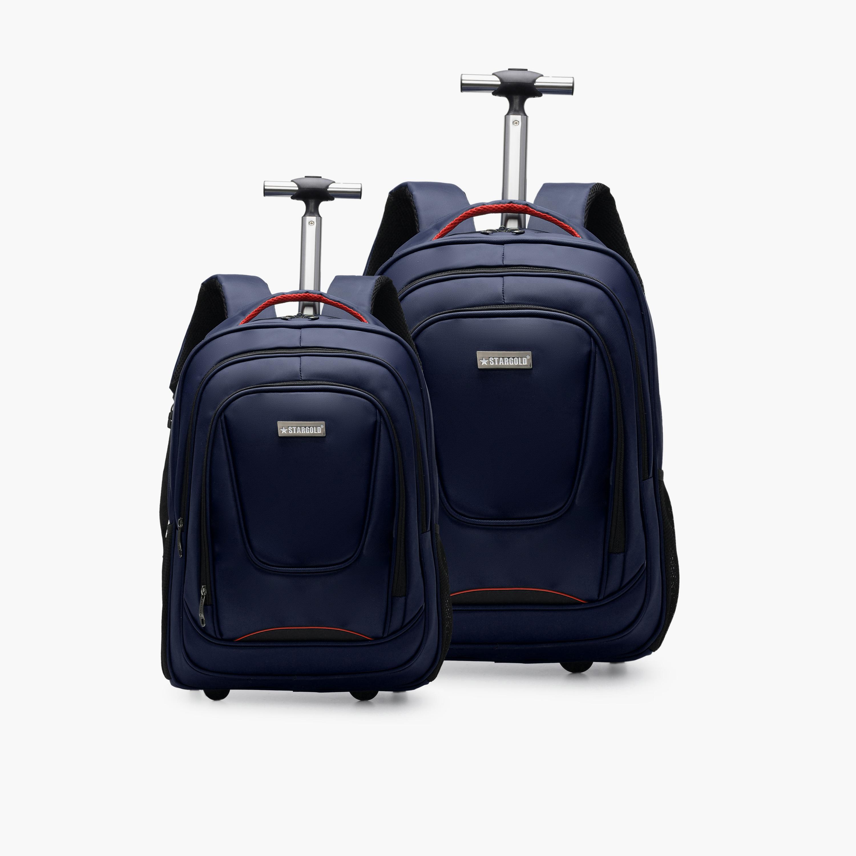 Stargold Set Of 2 Trolley Backpack 18 Inches and 21 Inches, Adjustable Strap-school-bagsandbackpacks-sets-image-1