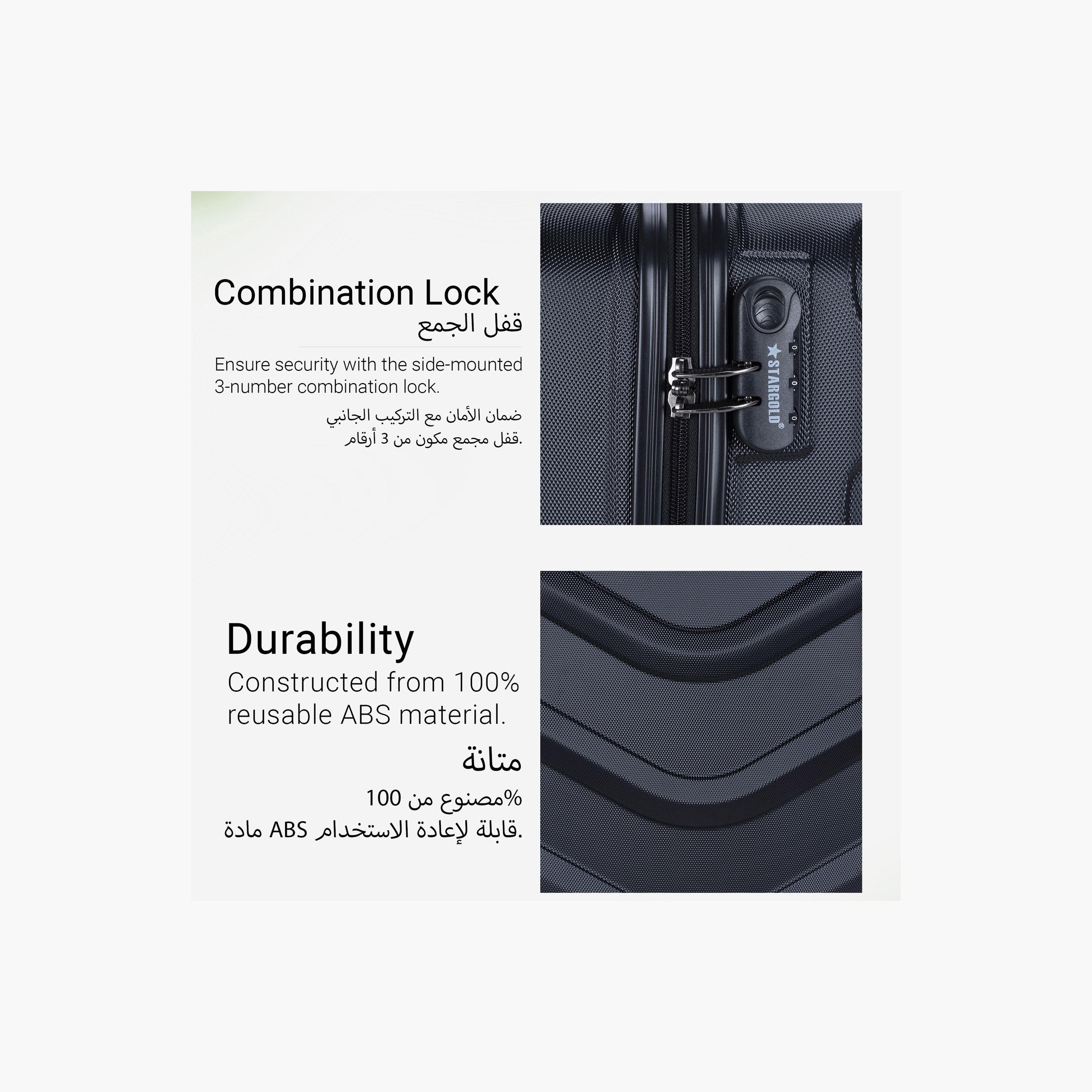 Stargold 51 CM Small Cabin ABS Hard Sided 4-Wheeler Spinner Trolley Bag with Combination Lock-travel-luggagesandbags-luggage-image-6