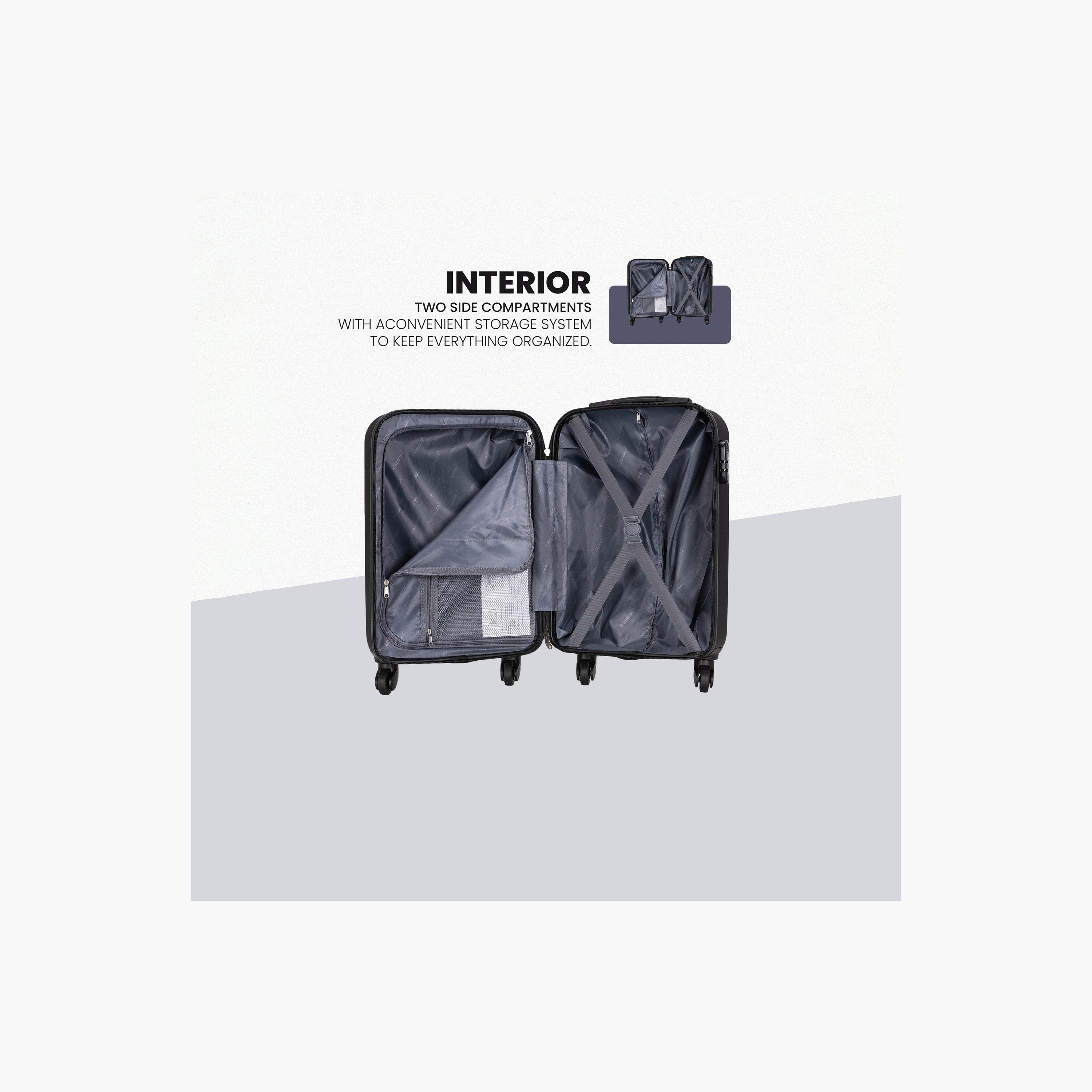 Stargold Set of 3 ABS Hard Sided 4-Wheeler Spinner Trolley Bag with Combination Lock-travel-luggagesandbags-luggage-image-3