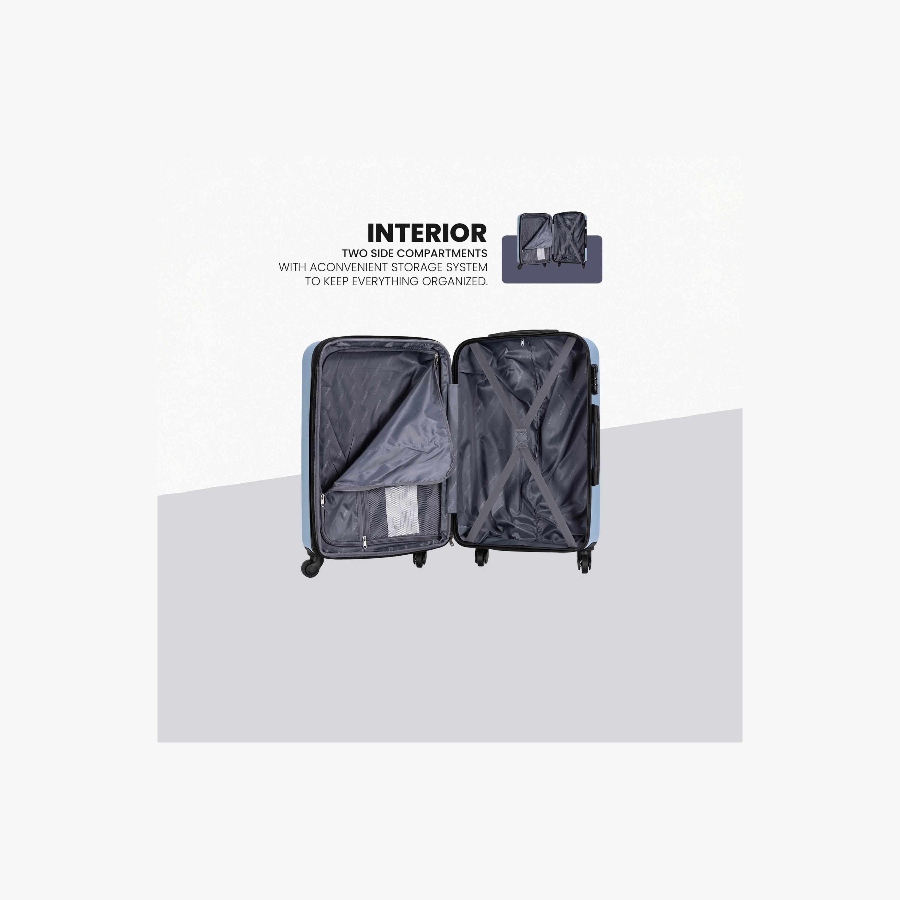 Stargold Set of 3 ABS Hard Sided 4-Wheeler Spinner Trolley Bag with Combination Lock-travel-luggagesandbags-luggage-image-2