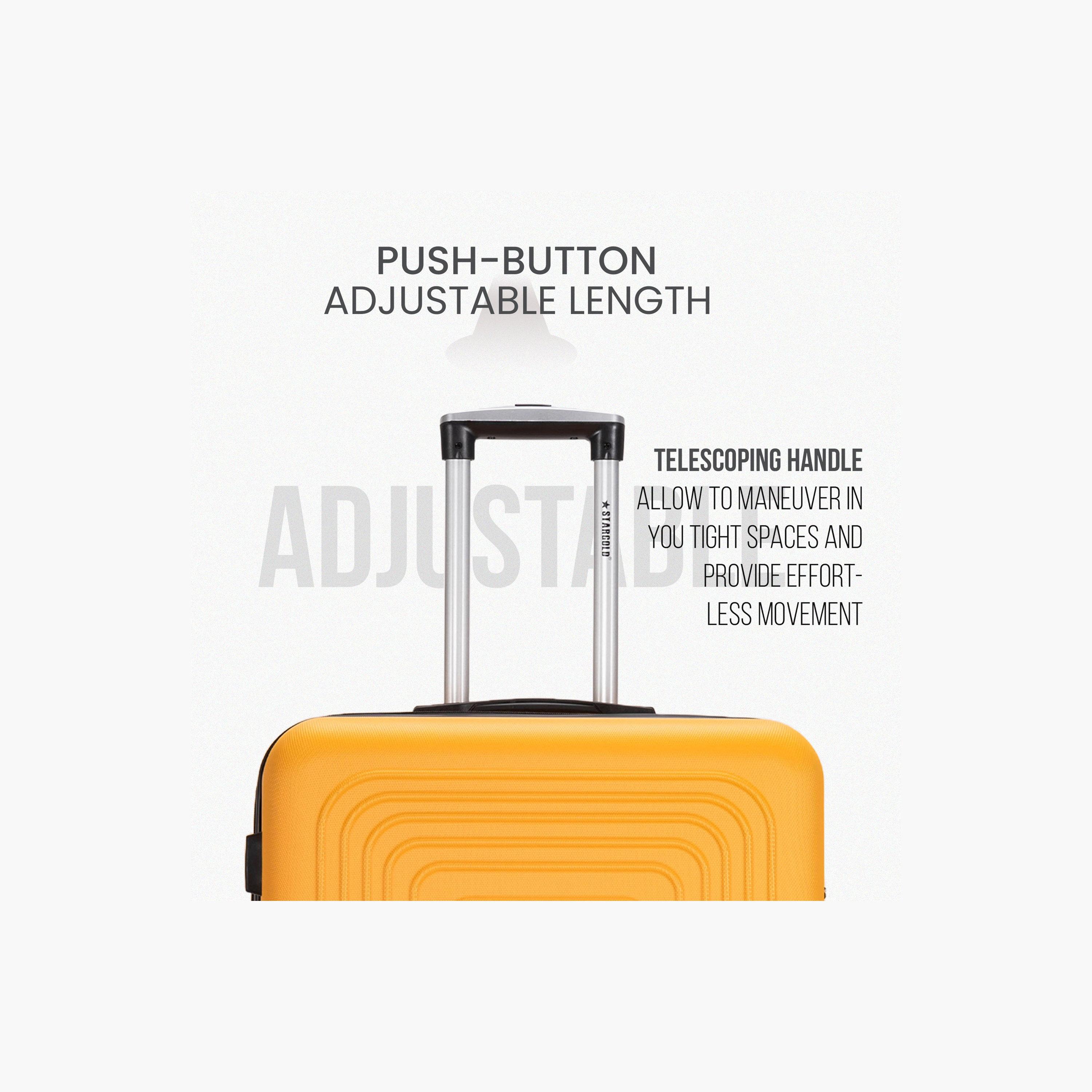 ستار جولد - طقم  3 شنط بعجلات دوارة من مادة ABS جوانب صلبة وأربع عجلات مع قفل رقمي-travel-luggagesandbags-luggage-image-5