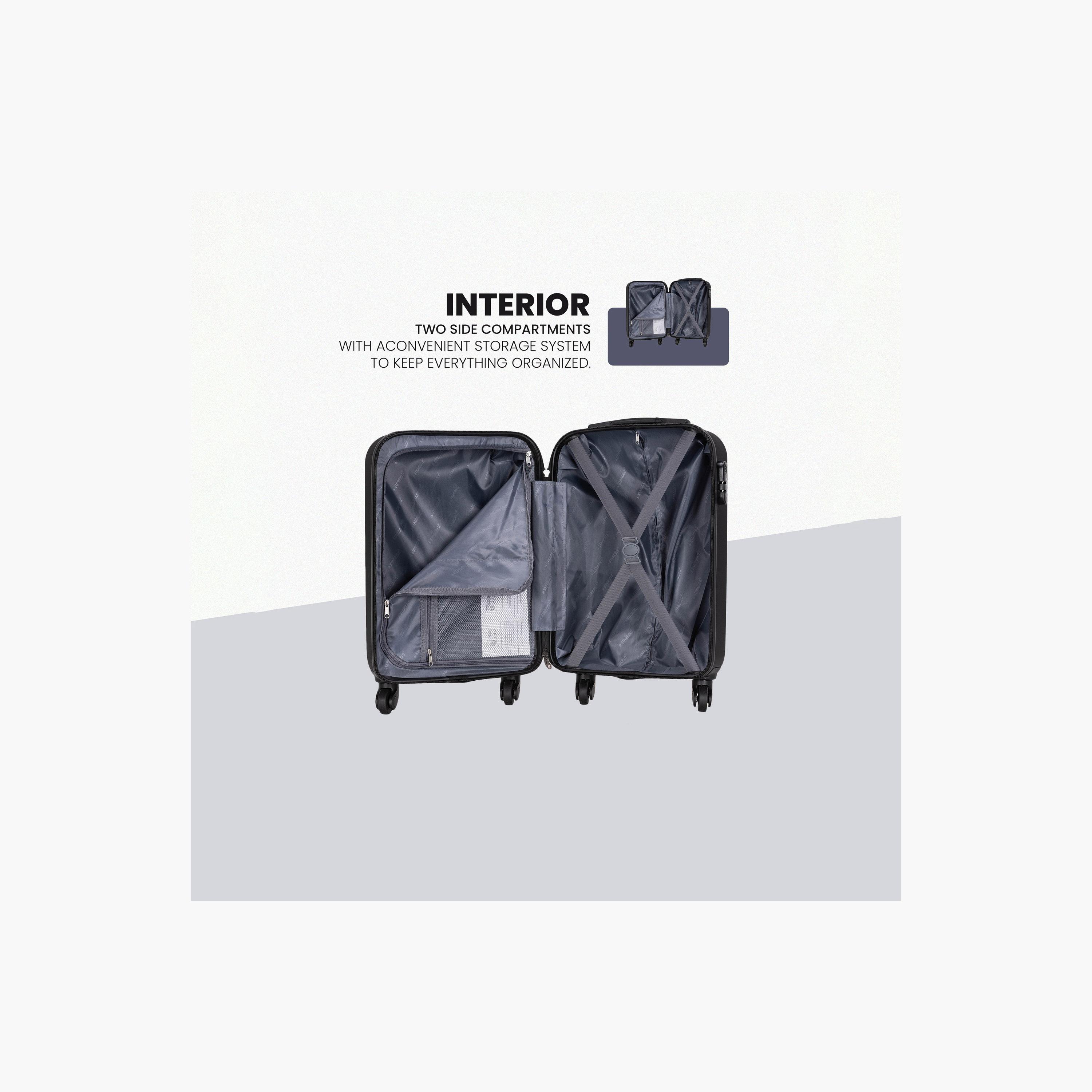 Stargold Set of 4 ABS Hard Sided 4-Wheeler Spinner Trolley Bag with Combination Lock-travel-luggagesandbags-luggage-image-2