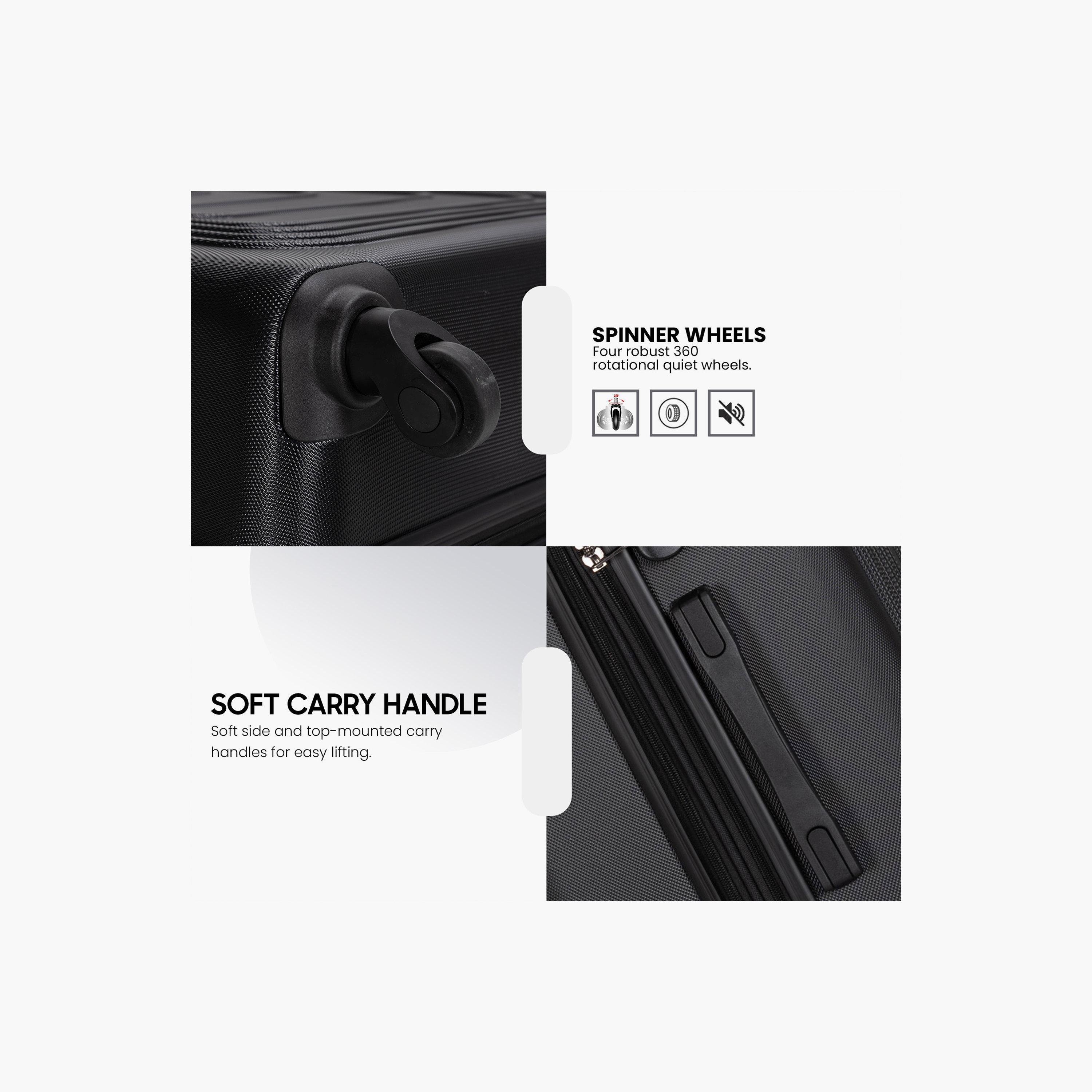 Stargold Set of 4 ABS Hard Sided 4-Wheeler Spinner Trolley Bag with Combination Lock-travel-luggagesandbags-luggage-image-3