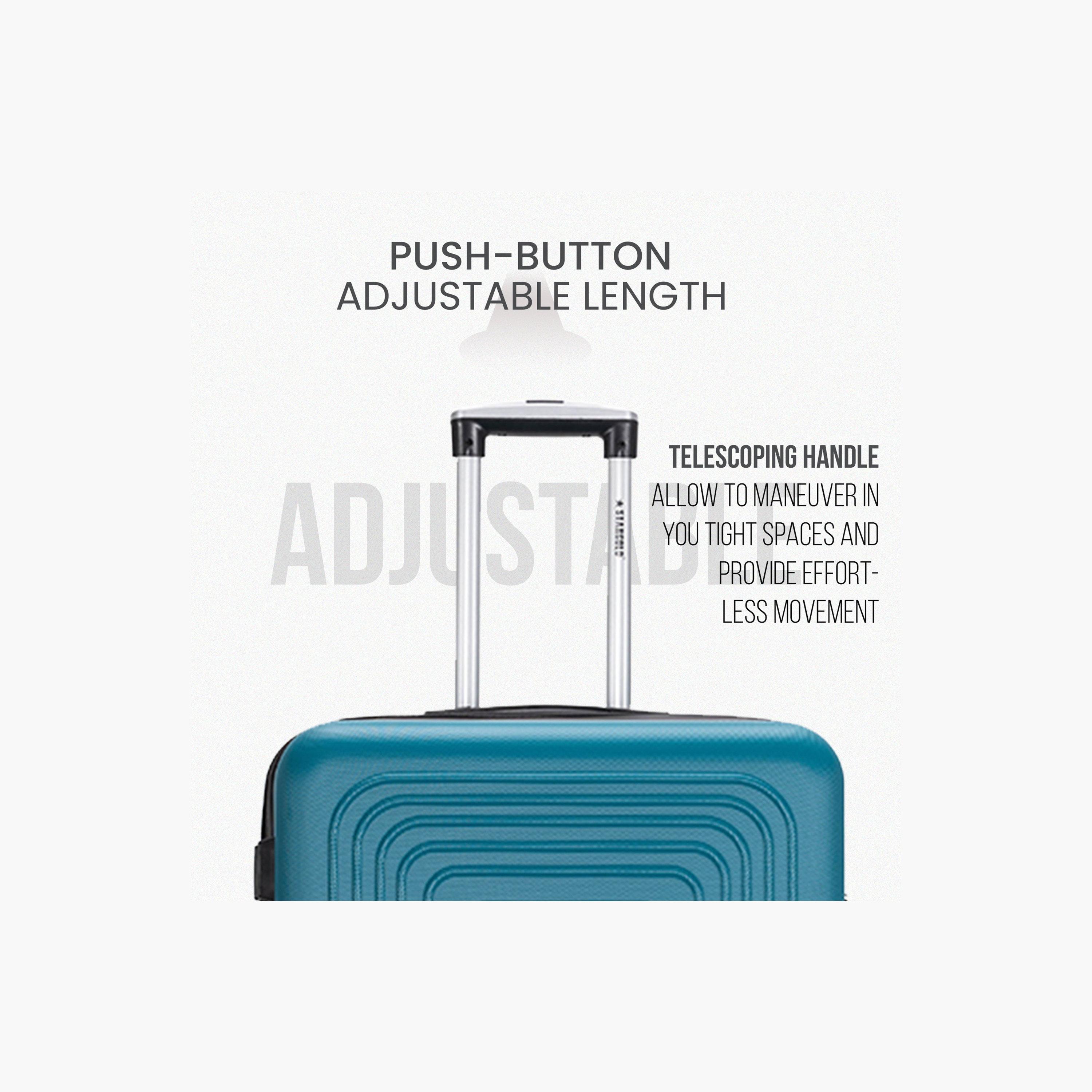 Stargold Set of 4 ABS Hard Sided 4-Wheeler Spinner Trolley Bag with Combination Lock-travel-luggagesandbags-luggage-image-5