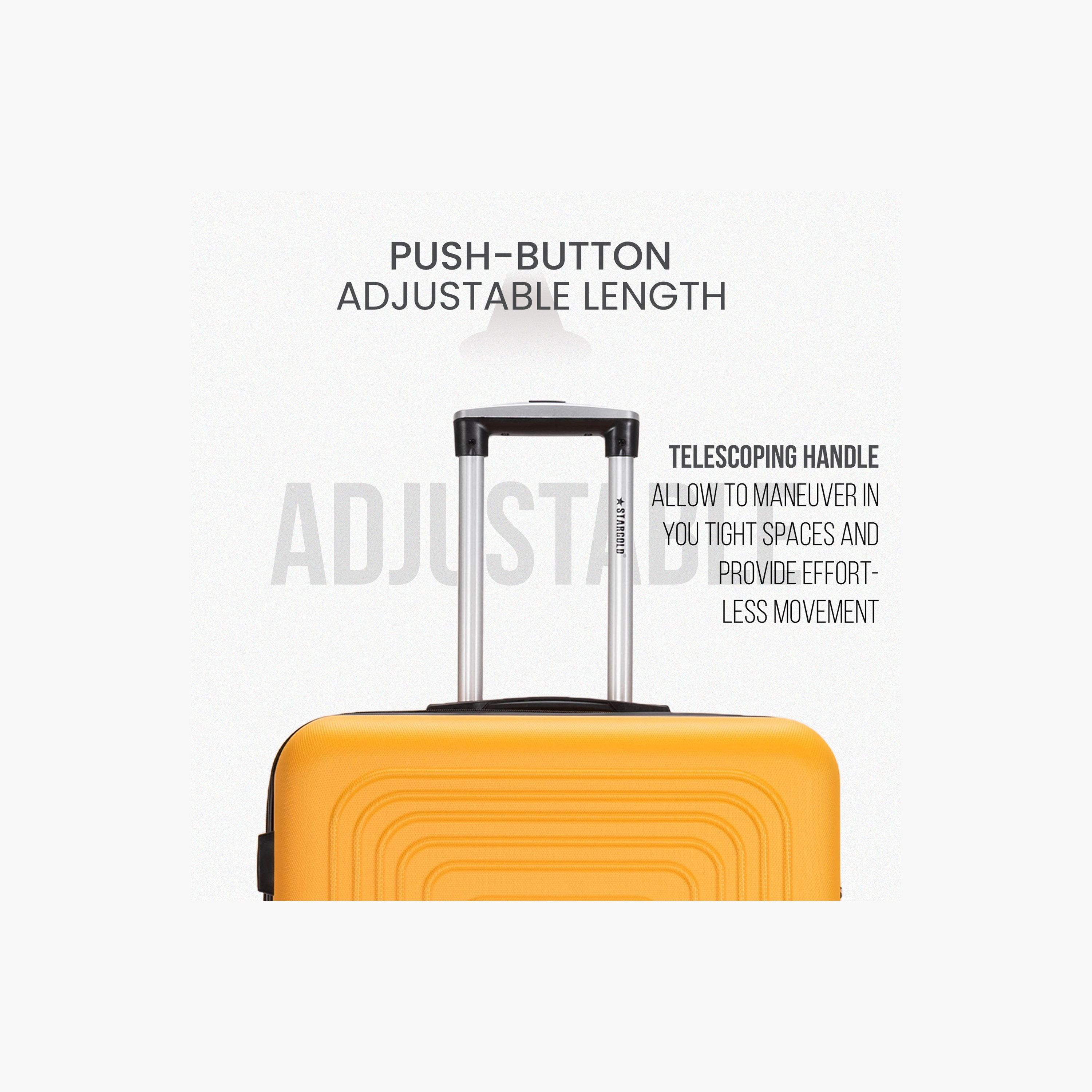 Stargold Set of 4 ABS Hard Sided 4-Wheeler Spinner Trolley Bag with Combination Lock-travel-luggagesandbags-luggage-image-5
