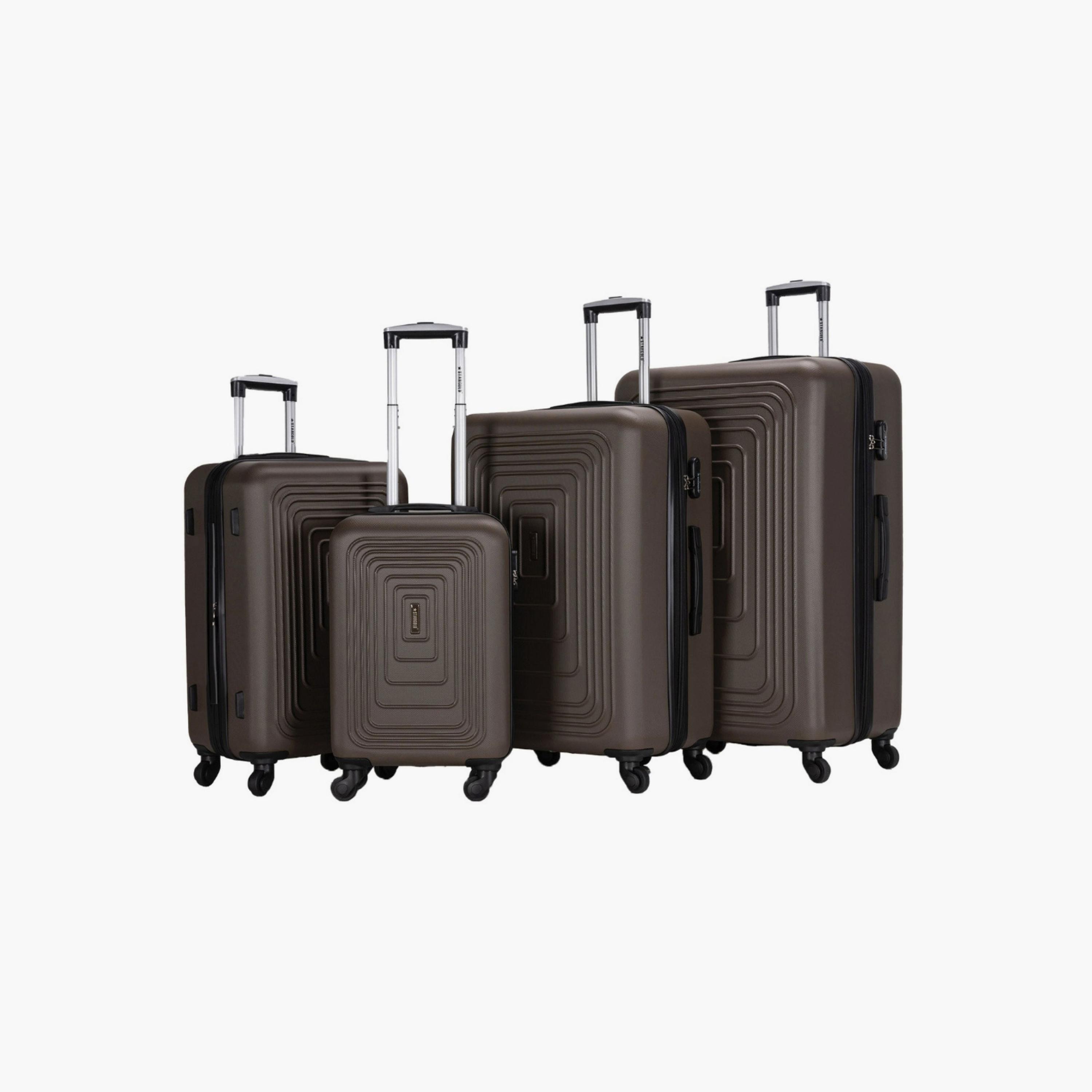 ستار جولد - طقم  4 شنط بعجلات دوارة من مادة ABS جوانب صلبة وأربع عجلات مع قفل رقمي-travel-luggagesandbags-luggage-image-1