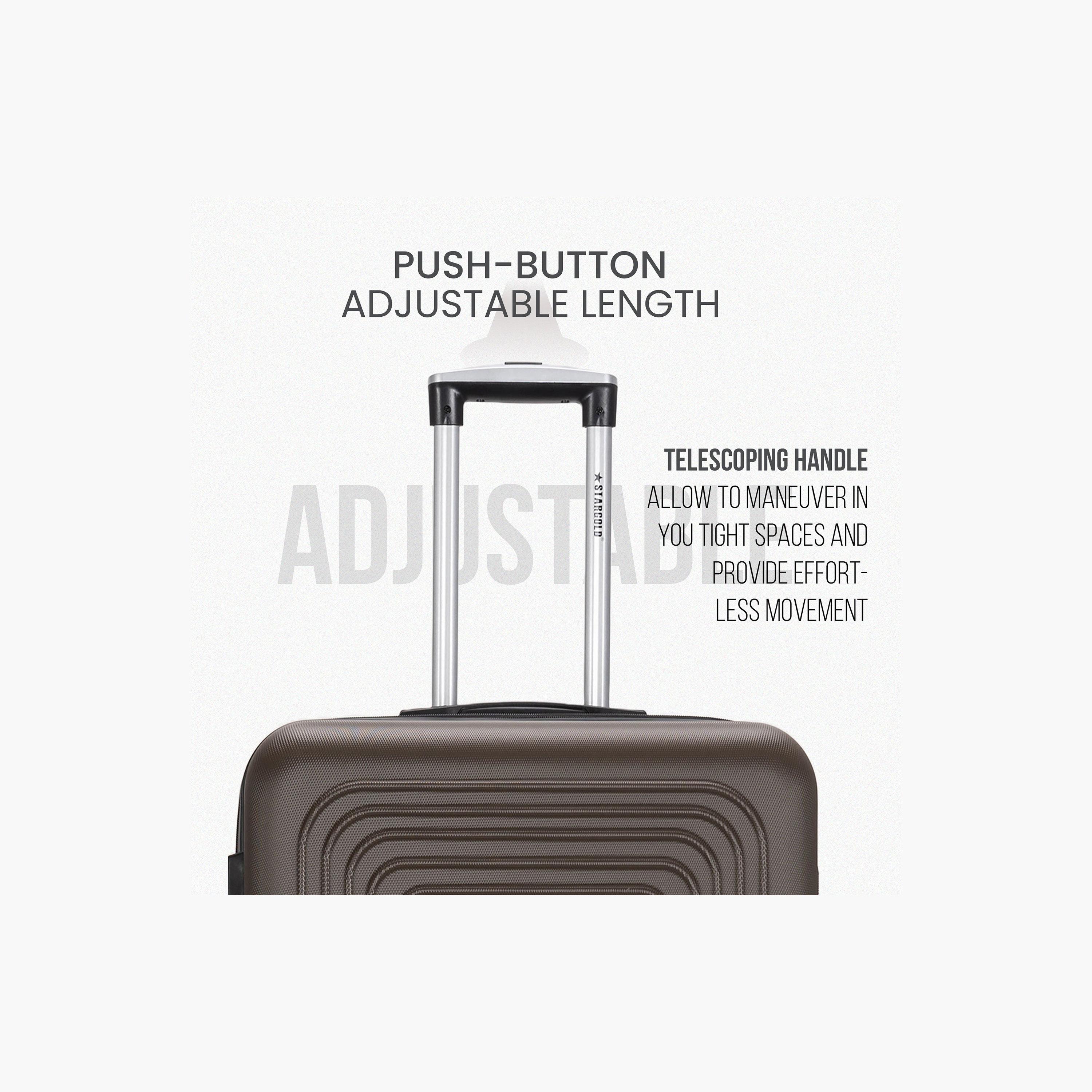 ستار جولد - طقم  4 شنط بعجلات دوارة من مادة ABS جوانب صلبة وأربع عجلات مع قفل رقمي-travel-luggagesandbags-luggage-image-5