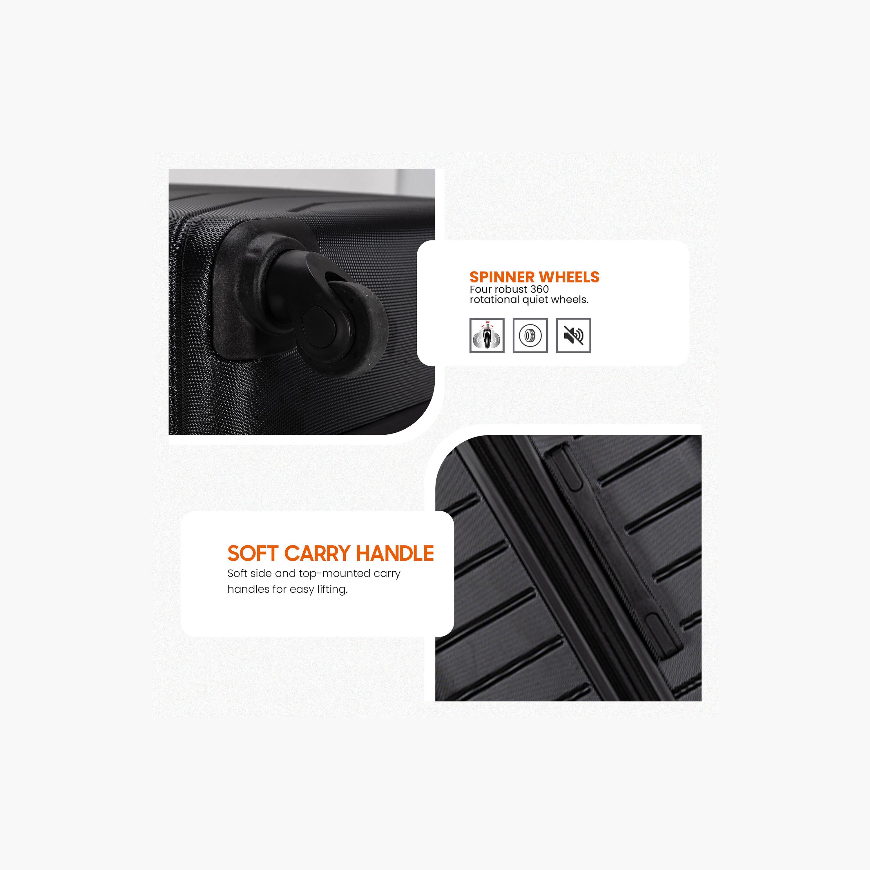 Stargold Set of 3 ABS Hard Sided 4-Wheeler Spinner Trolley Bag with Combination Lock-travel-luggagesandbags-luggage-image-3