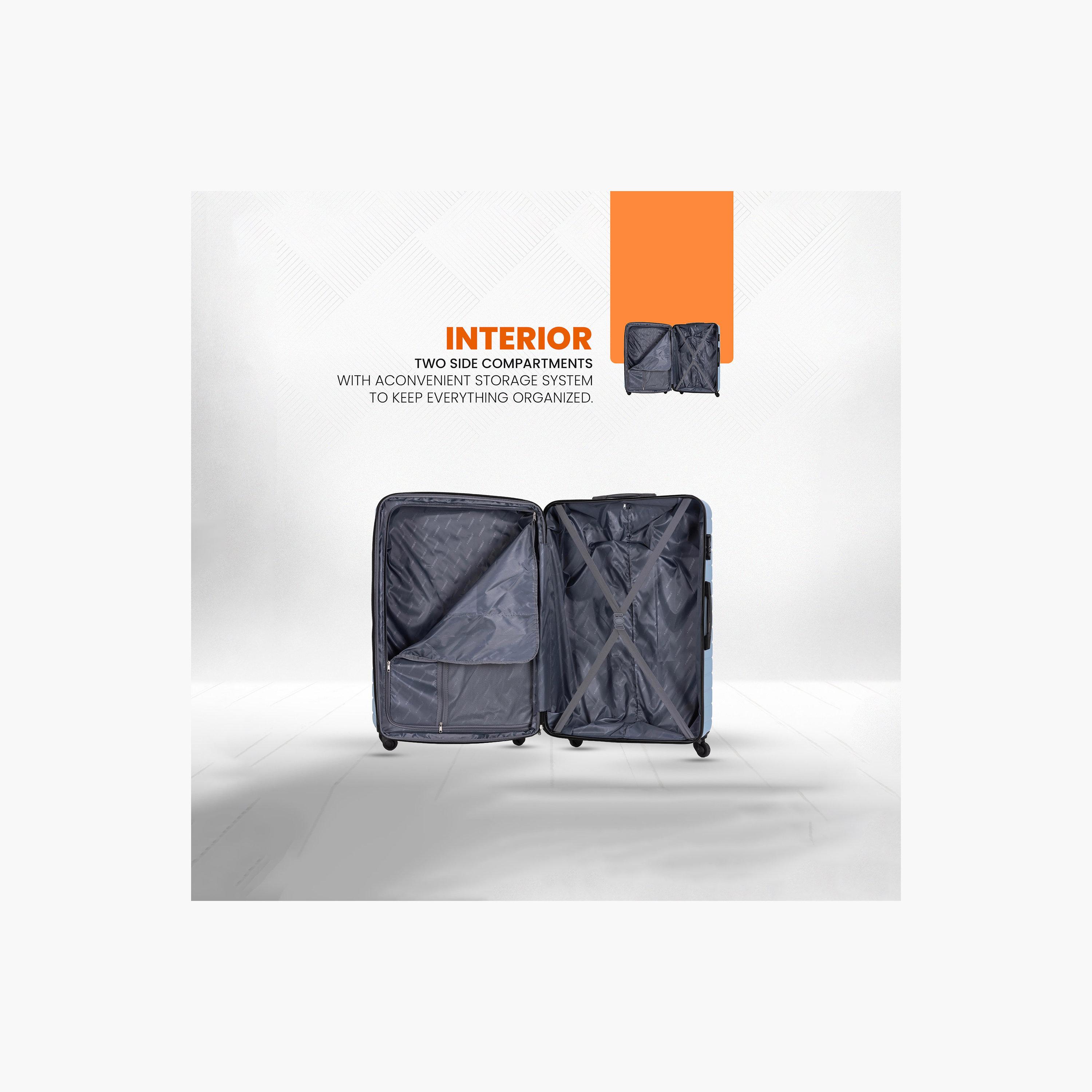 Stargold Set of 3 ABS Hard Sided 4-Wheeler Spinner Trolley Bag with Combination Lock-travel-luggagesandbags-luggage-image-2
