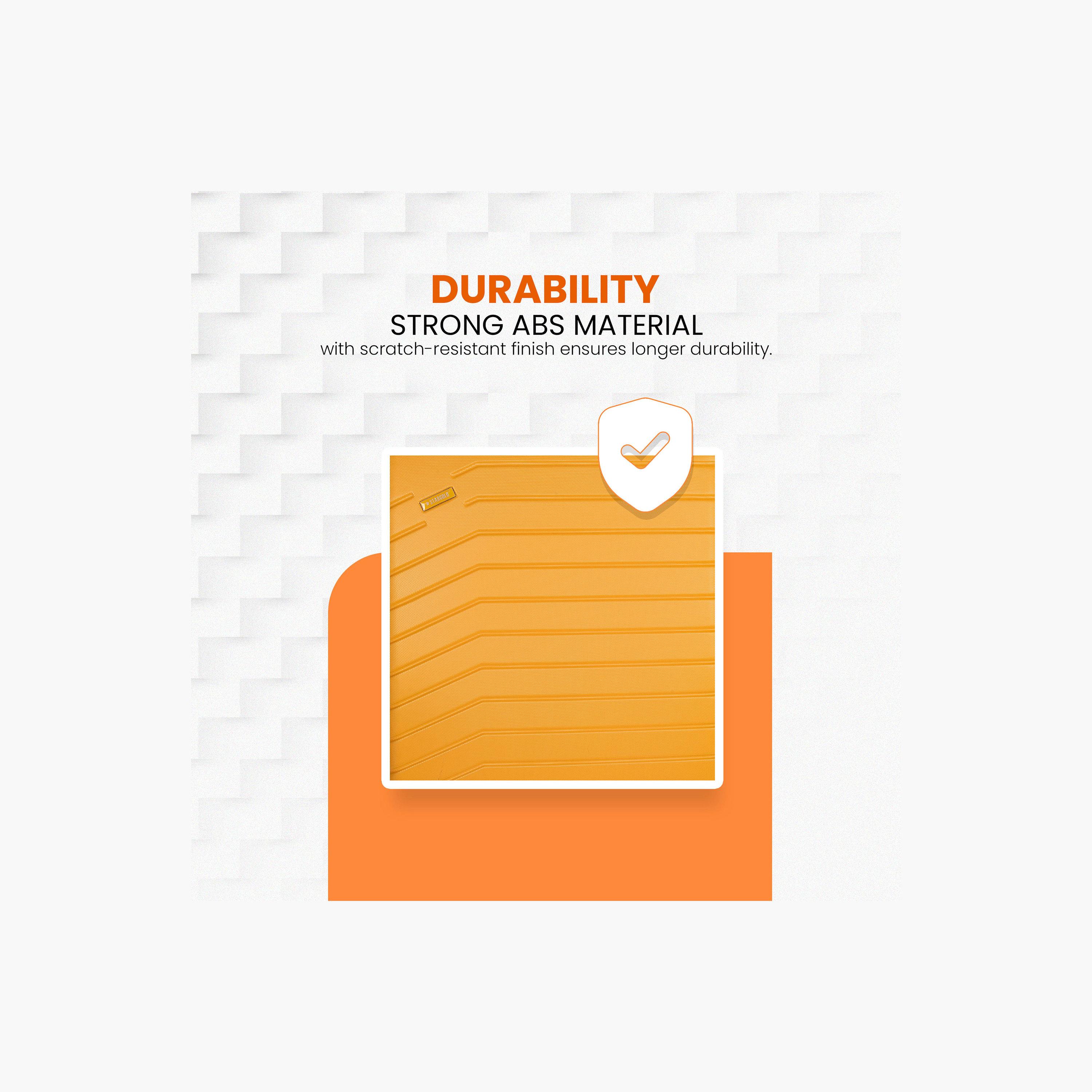 ستار جولد - طقم  3 شنط بعجلات دوارة من مادة ABS جوانب صلبة وأربع عجلات مع قفل رقمي-travel-luggagesandbags-luggage-image-7