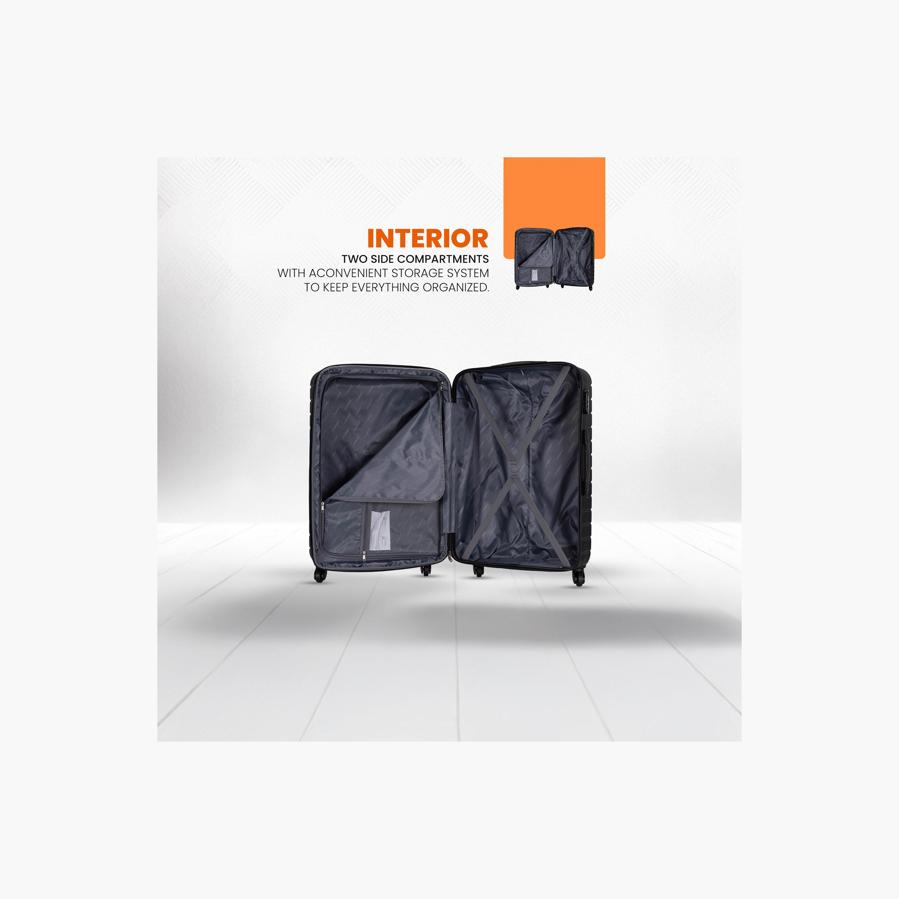 Stargold Set of 4 ABS Hard Sided 4-Wheeler Spinner Trolley Bag with Combination Lock-travel-luggagesandbags-luggage-image-2