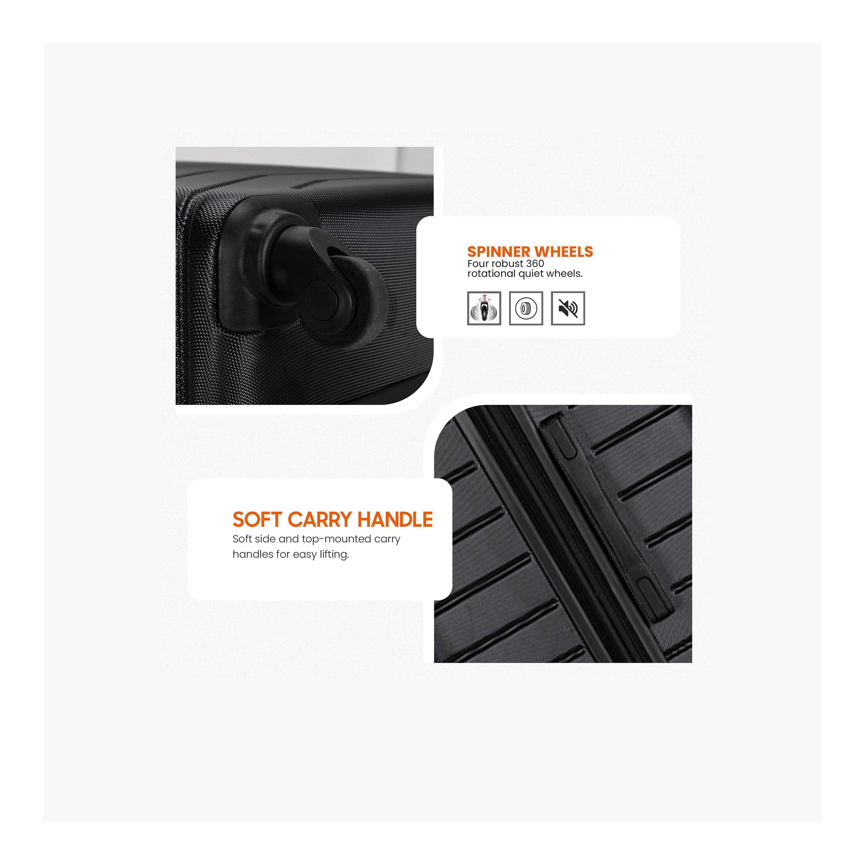 Stargold Set of 4 ABS Hard Sided 4-Wheeler Spinner Trolley Bag with Combination Lock-travel-luggagesandbags-luggage-image-8