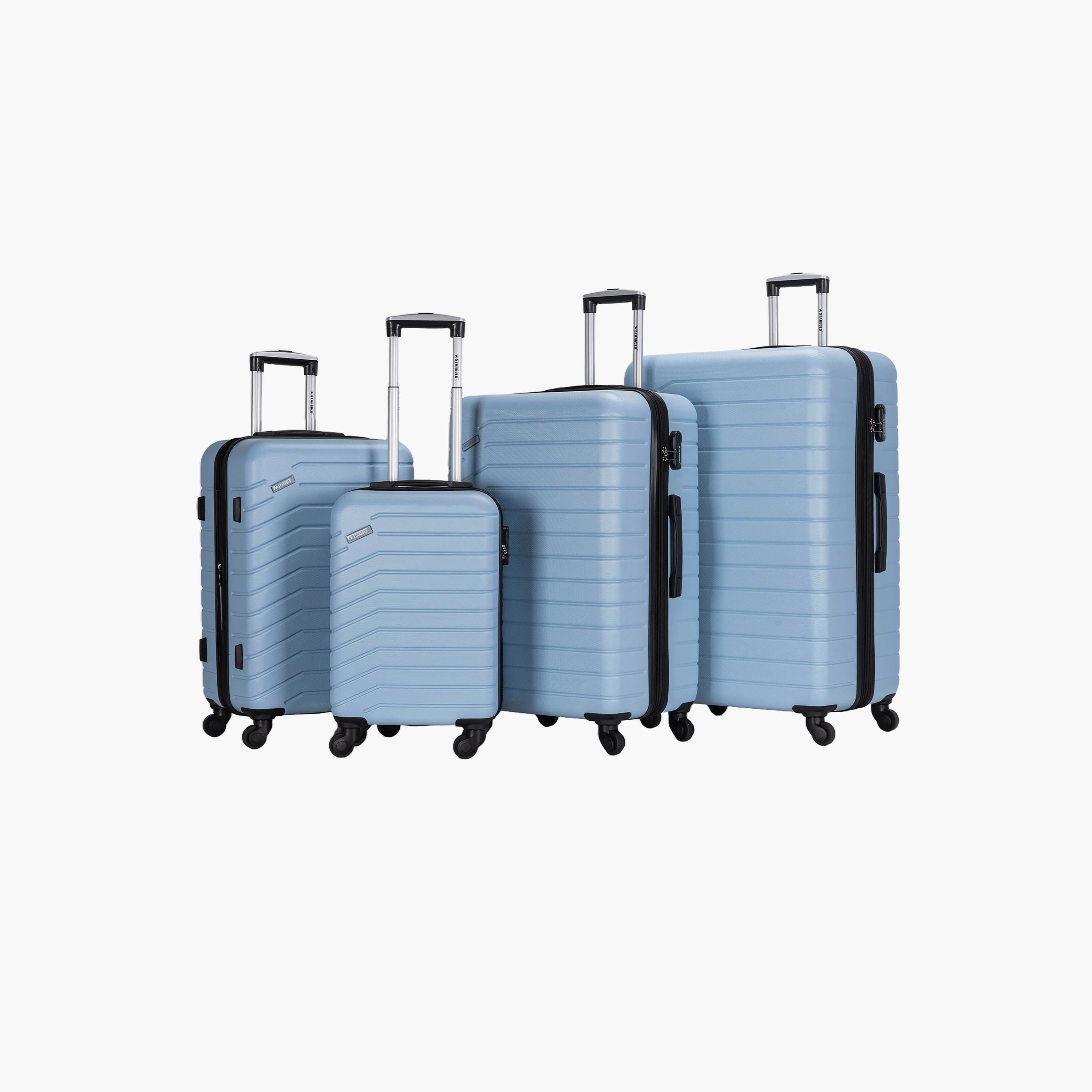 ستار جولد - طقم  4 شنط بعجلات دوارة من مادة ABS جوانب صلبة وأربع عجلات مع قفل رقمي-travel-luggagesandbags-luggage-image-1