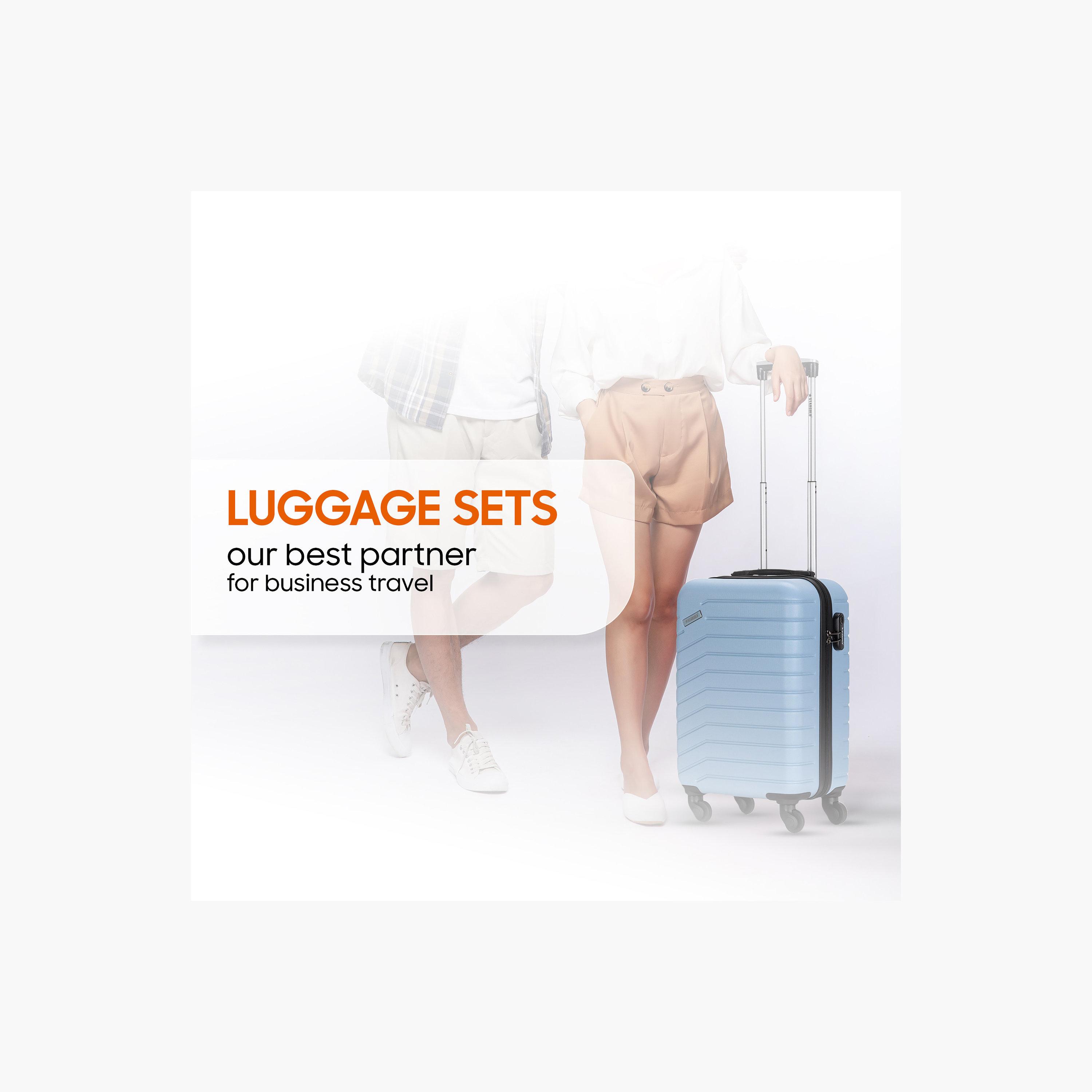 ستار جولد - طقم  4 شنط بعجلات دوارة من مادة ABS جوانب صلبة وأربع عجلات مع قفل رقمي-travel-luggagesandbags-luggage-image-7
