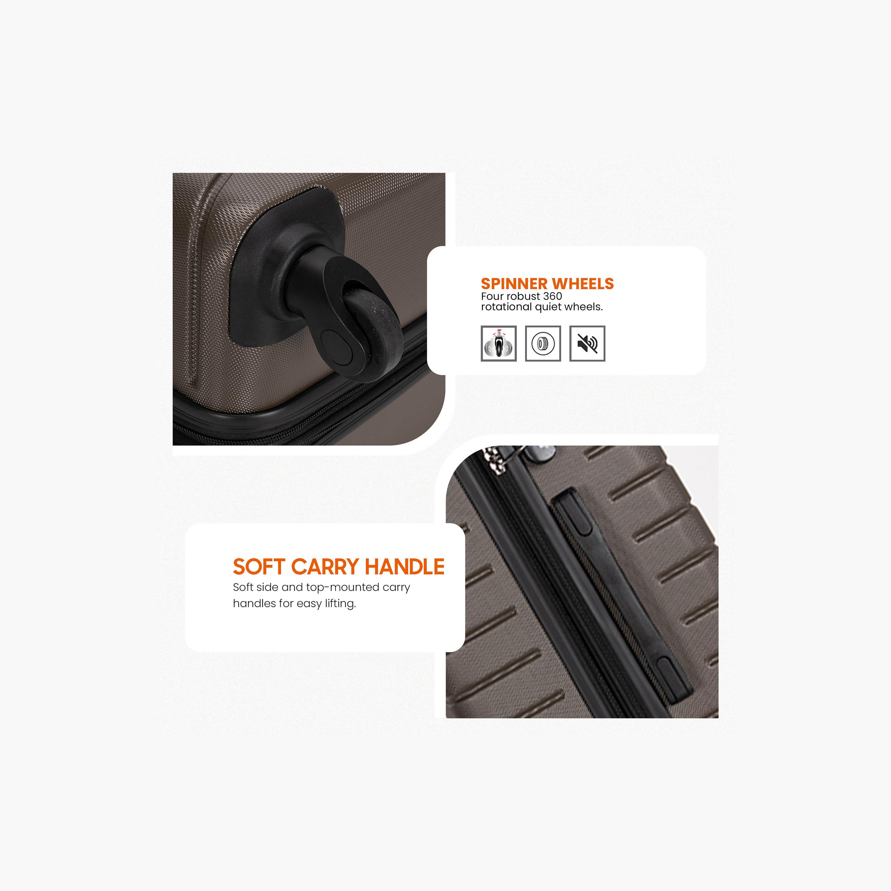 ستار جولد - طقم  4 شنط بعجلات دوارة من مادة ABS جوانب صلبة وأربع عجلات مع قفل رقمي-travel-luggagesandbags-luggage-image-3