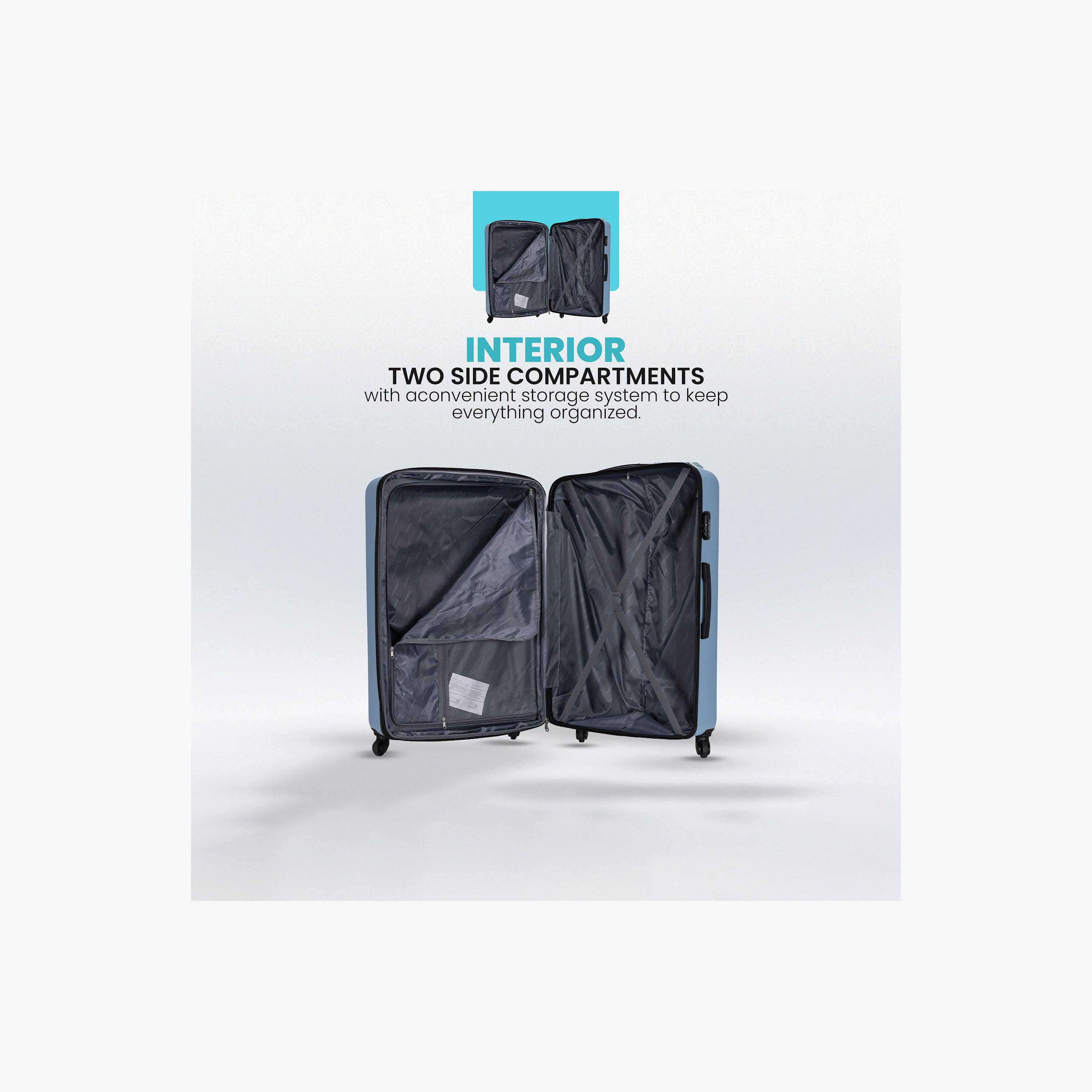 Stargold Set of 3 ABS Hard Sided 4-Wheeler Spinner Trolley Bag with Combination Lock-travel-luggagesandbags-luggage-image-2