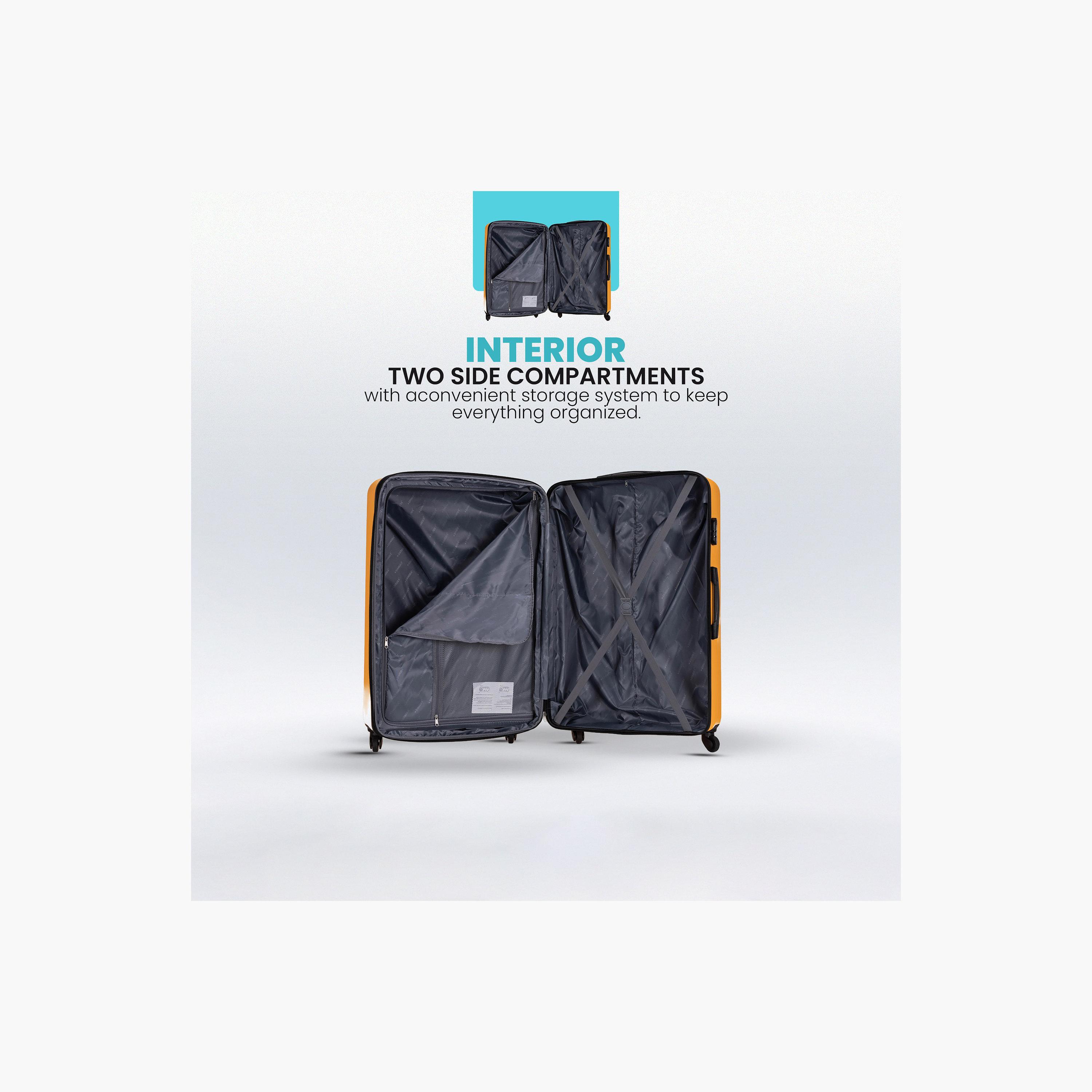Stargold Set of 3 ABS Hard Sided 4-Wheeler Spinner Trolley Bag with Combination Lock-travel-luggagesandbags-luggage-image-2