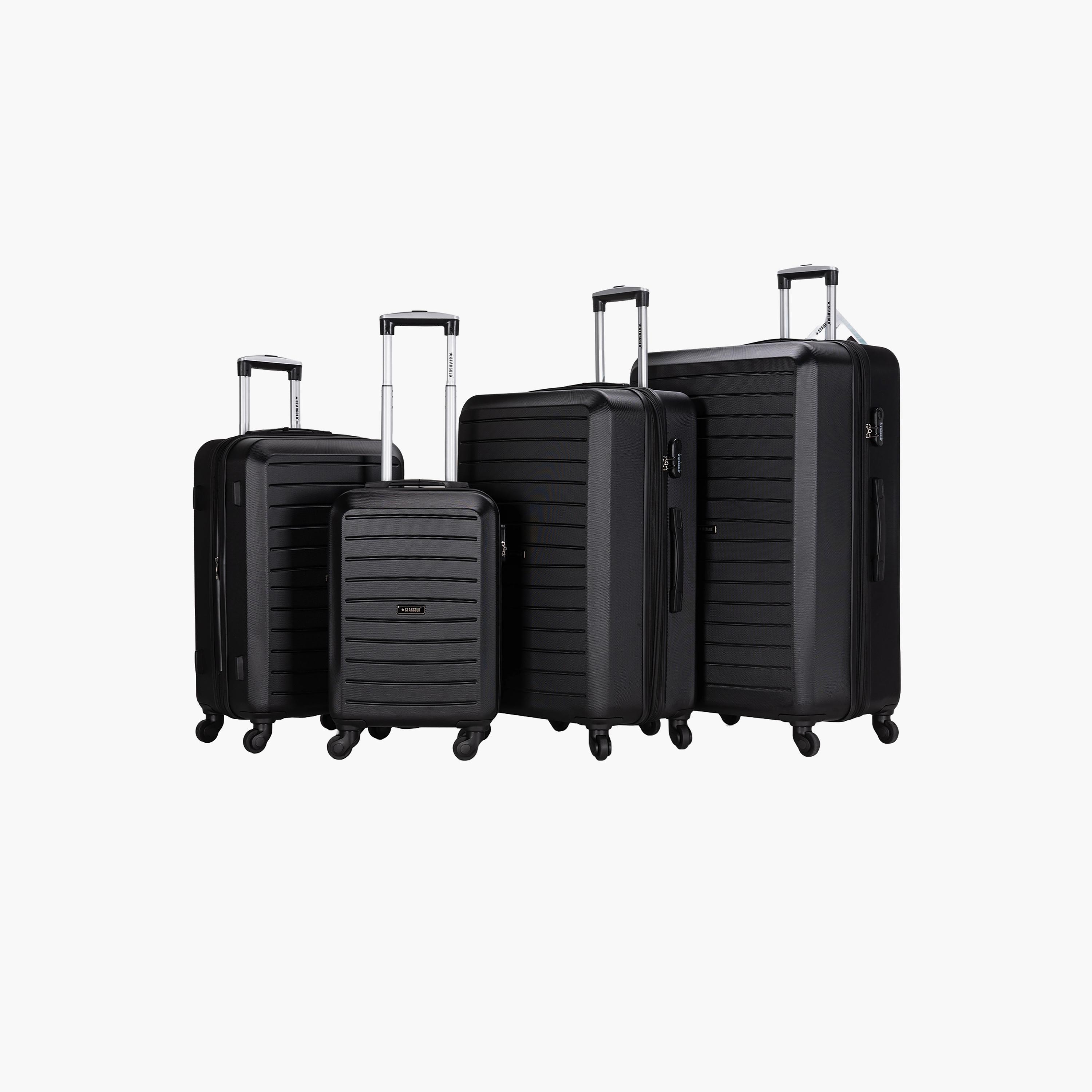 ستار جولد - طقم  4 شنط بعجلات دوارة من مادة ABS جوانب صلبة وأربع عجلات مع قفل رقمي-travel-luggagesandbags-luggage-image-1