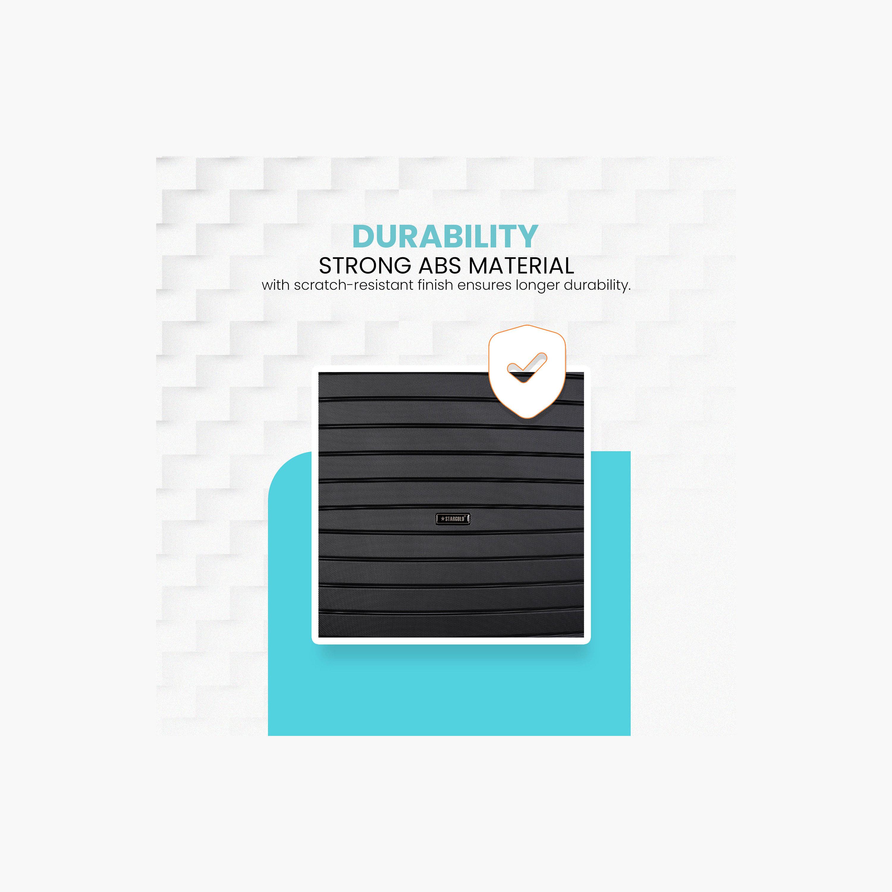 ستار جولد - طقم  4 شنط بعجلات دوارة من مادة ABS جوانب صلبة وأربع عجلات مع قفل رقمي-travel-luggagesandbags-luggage-image-7