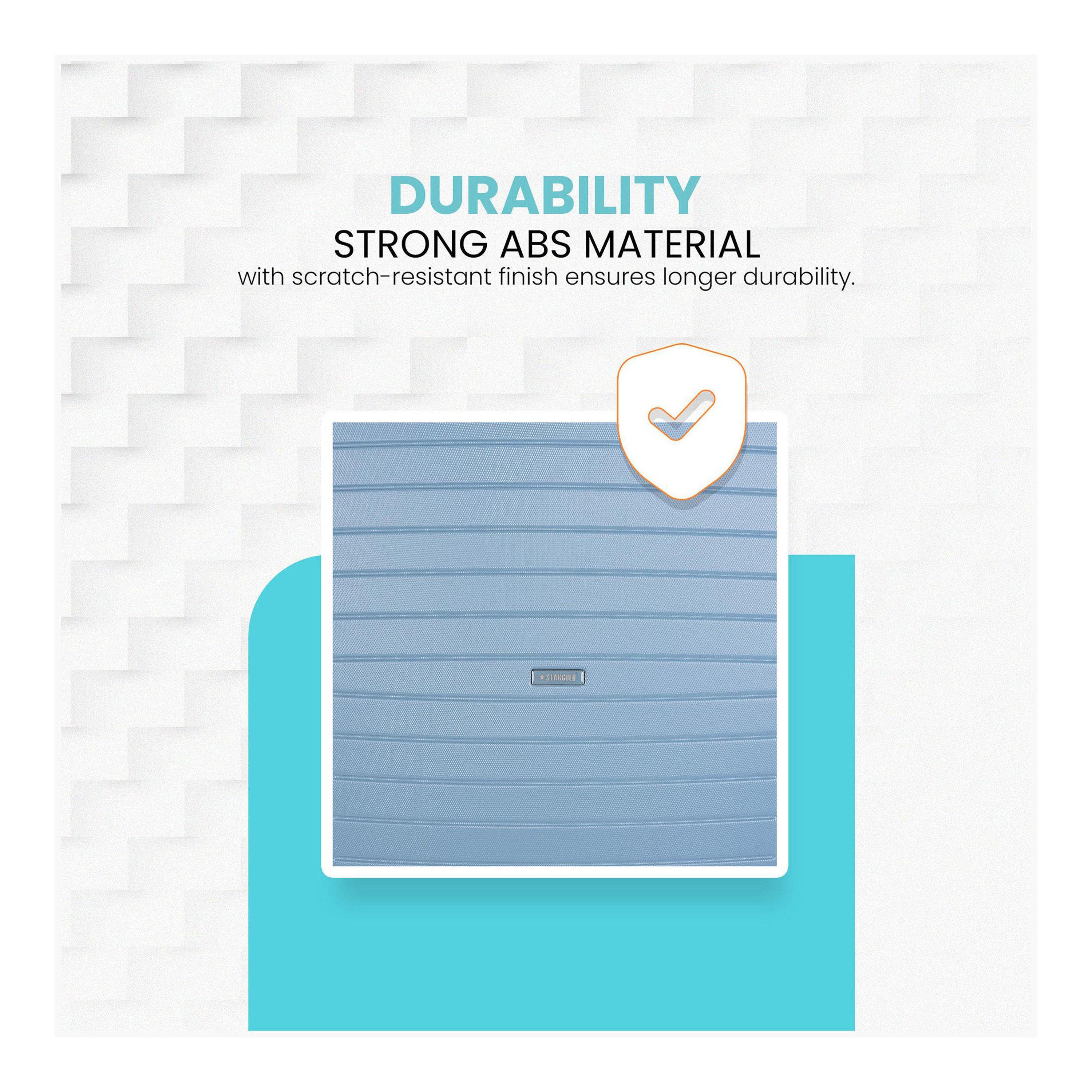 ستار جولد - طقم  4 شنط بعجلات دوارة من مادة ABS جوانب صلبة وأربع عجلات مع قفل رقمي-travel-luggagesandbags-luggage-image-10
