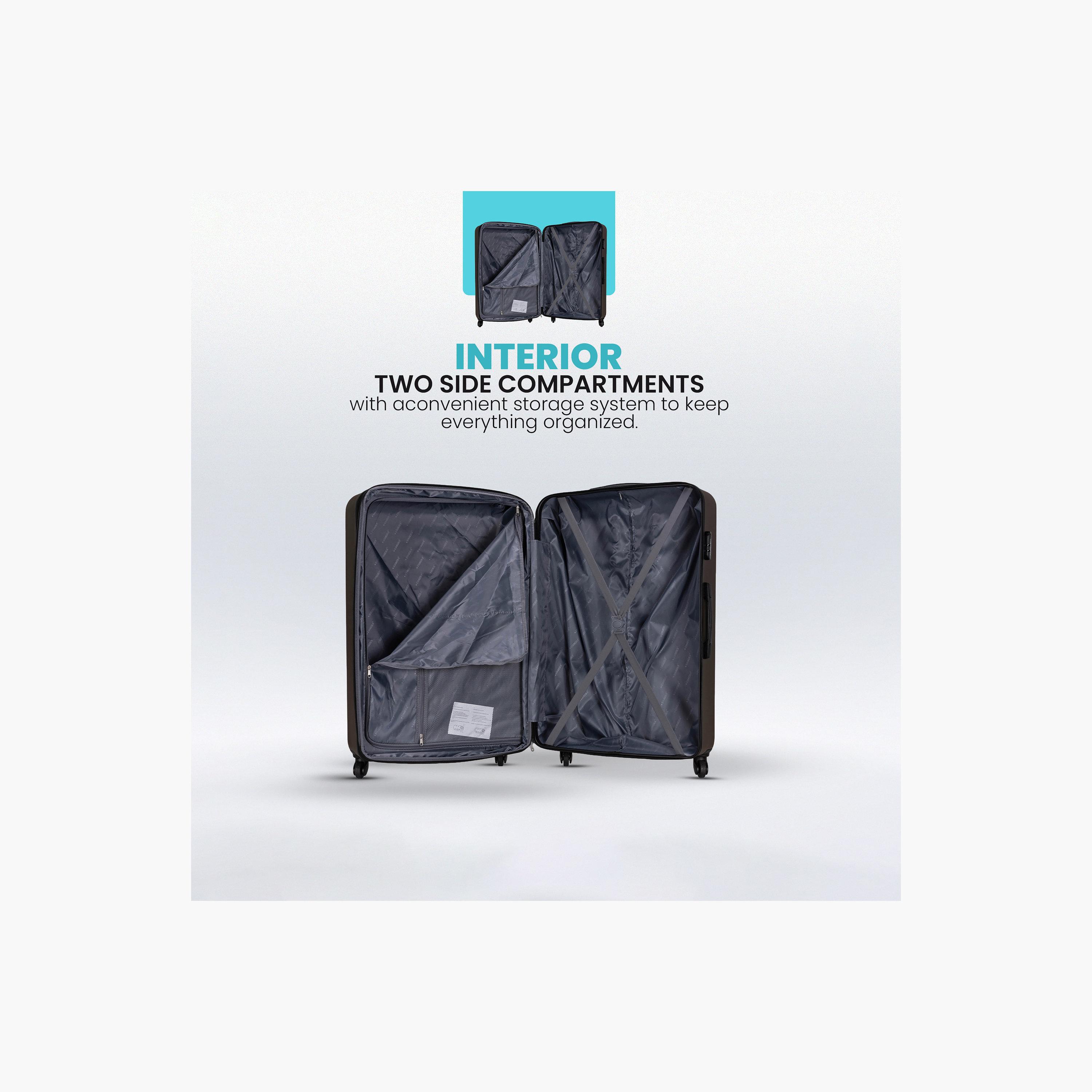 Stargold Set of 4 ABS Hard Sided 4-Wheeler Spinner Trolley Bag with Combination Lock-travel-luggagesandbags-luggage-image-2